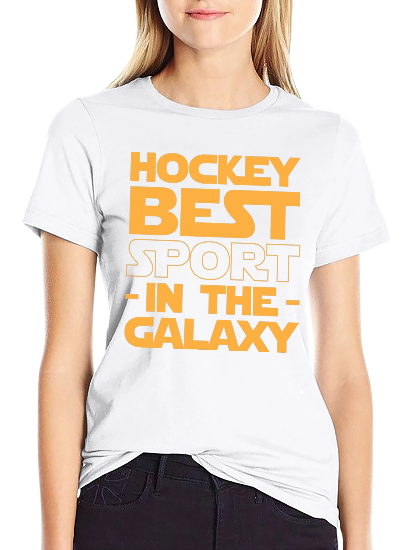 Hockey Best Sport in the Galaxy Black T-Shirt