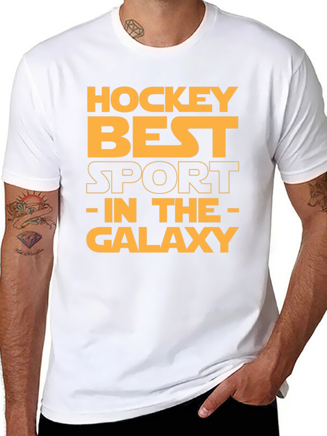 Hockey Best Sport in the Galaxy Black T-Shirt