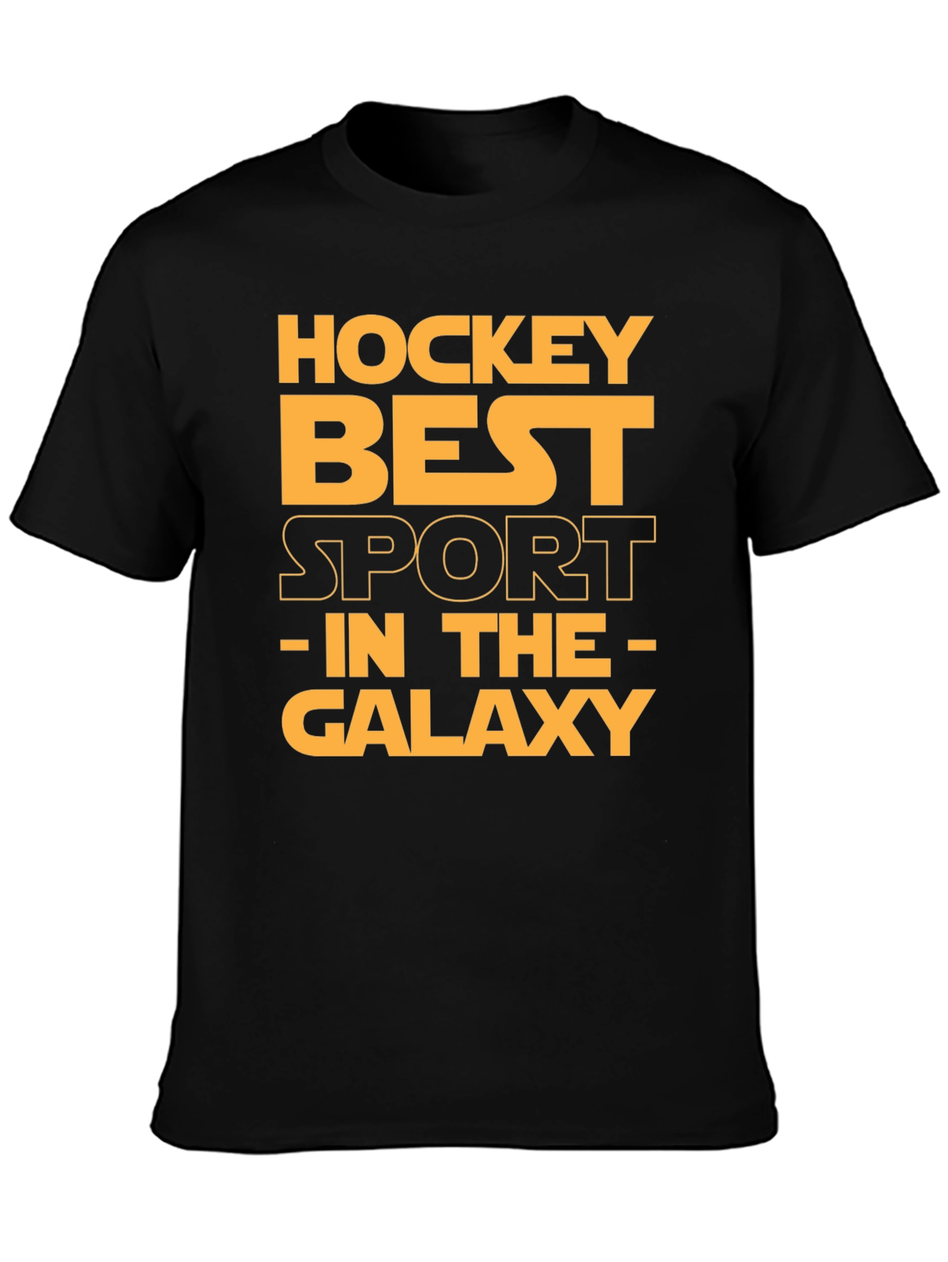 Hockey Best Sport in the Galaxy Black T-Shirt