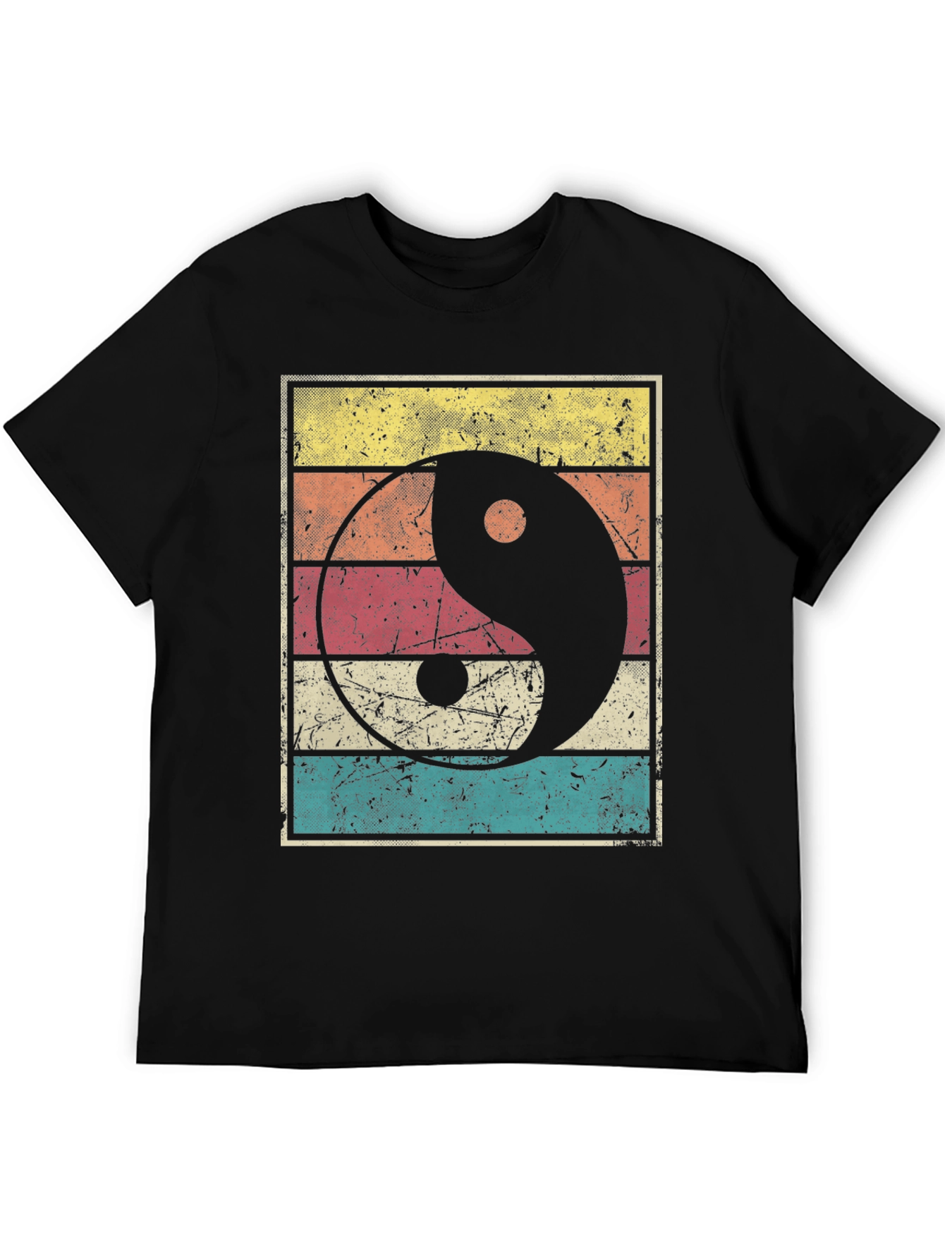 Yin Yang Graphic Tee Retro Style