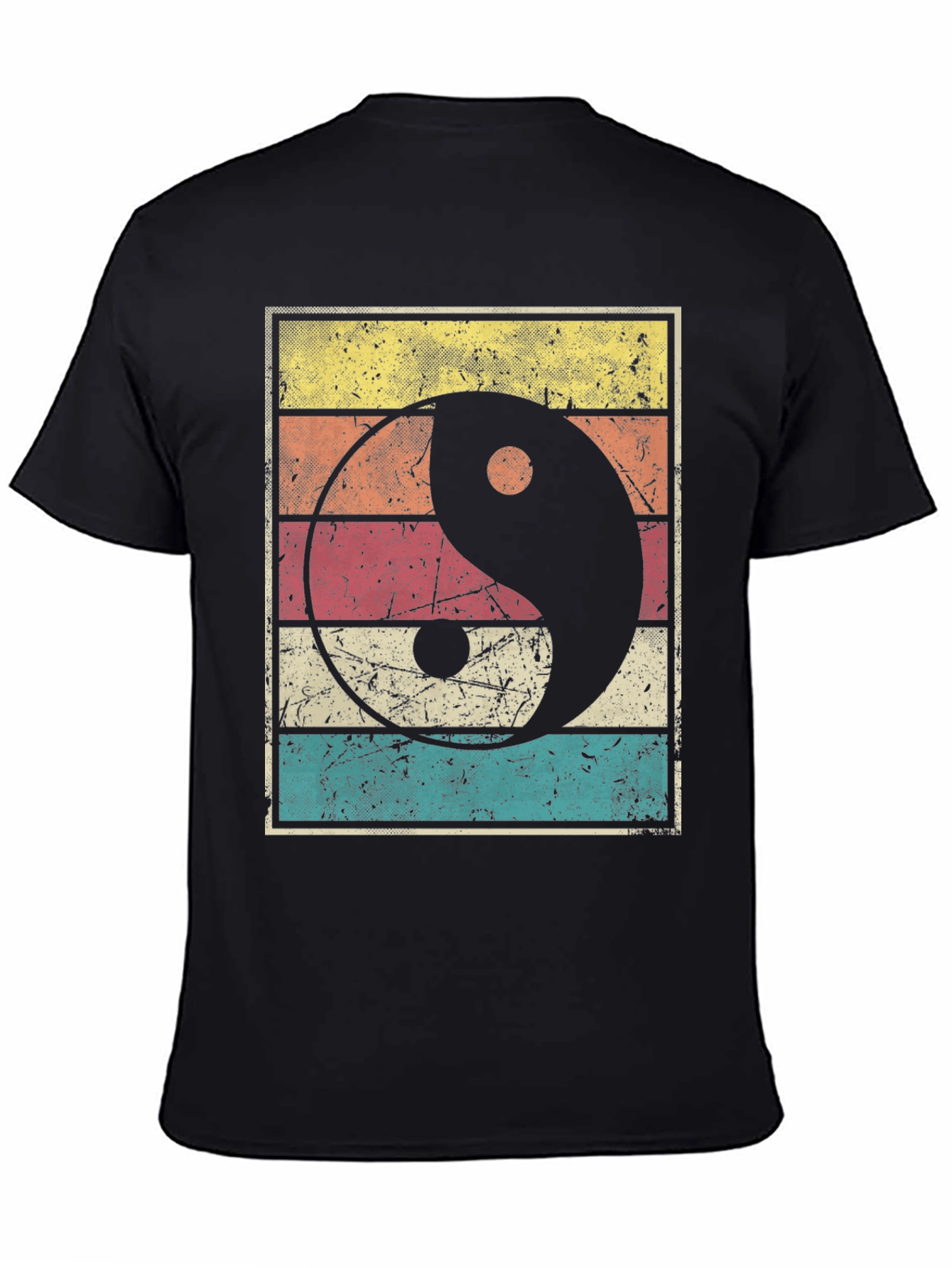 Yin Yang Graphic Tee Retro Style