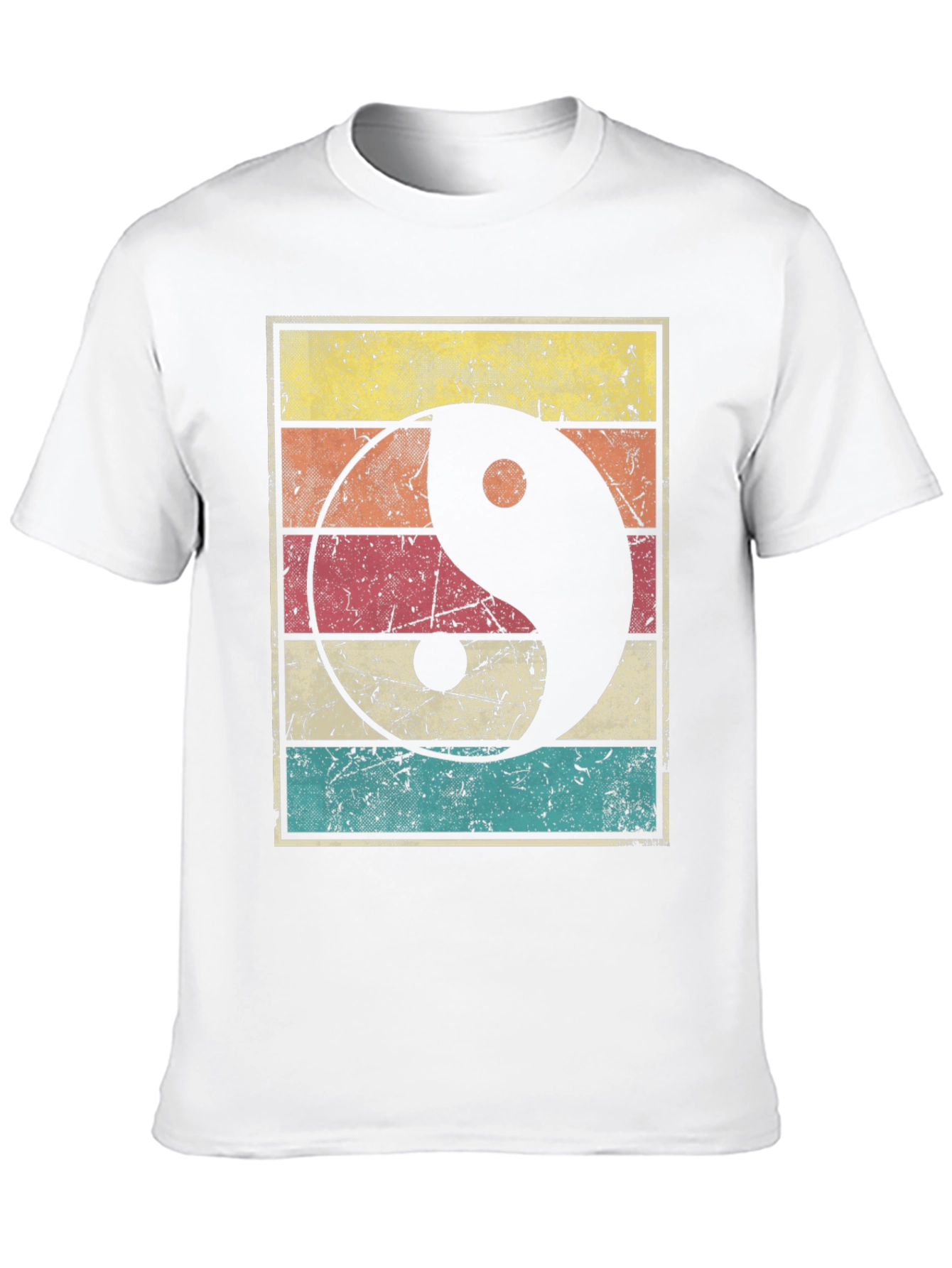 Yin Yang Graphic Tee Retro Style