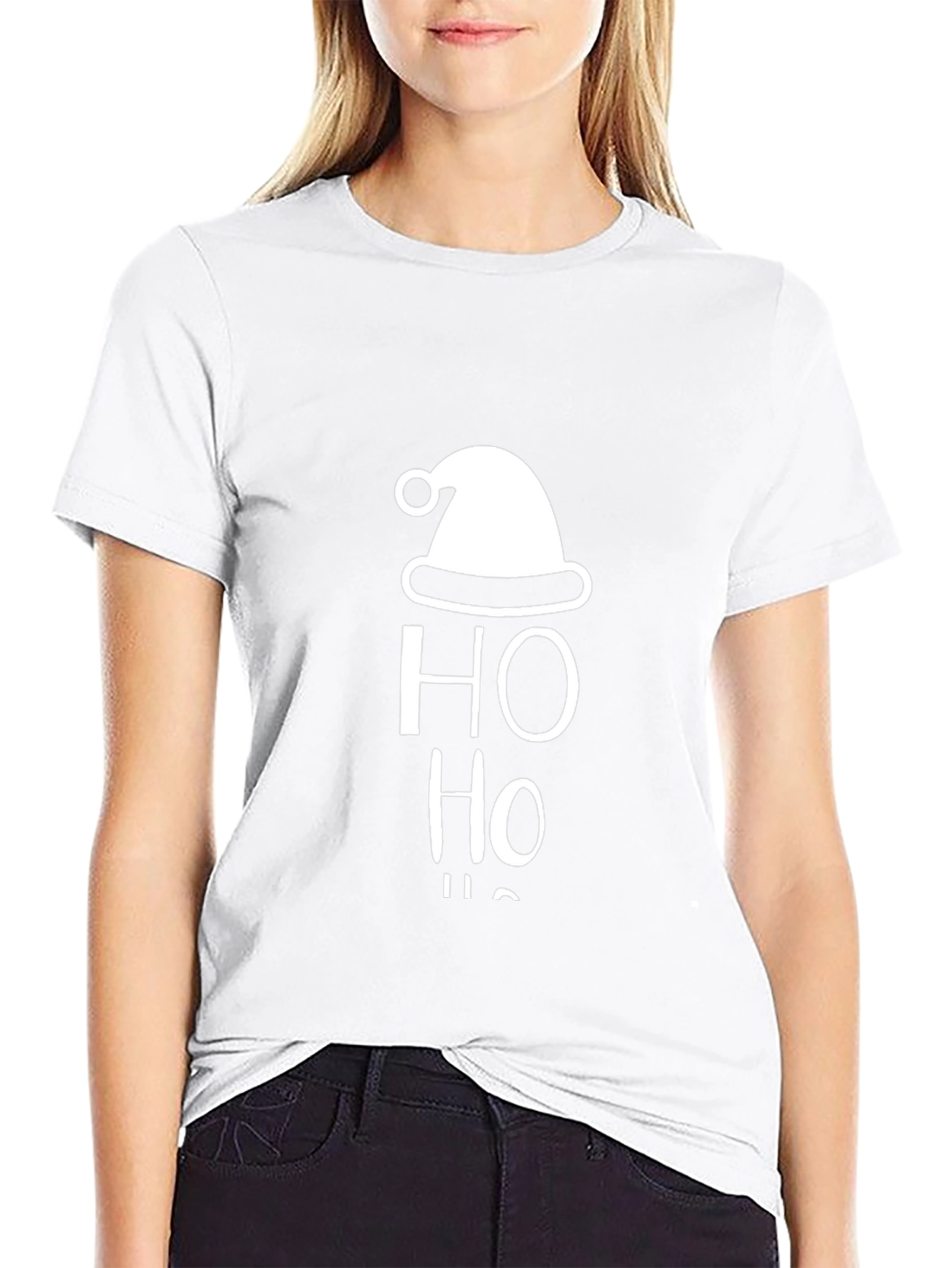 Festive Ho Ho Ho Santa Hat T-Shirt