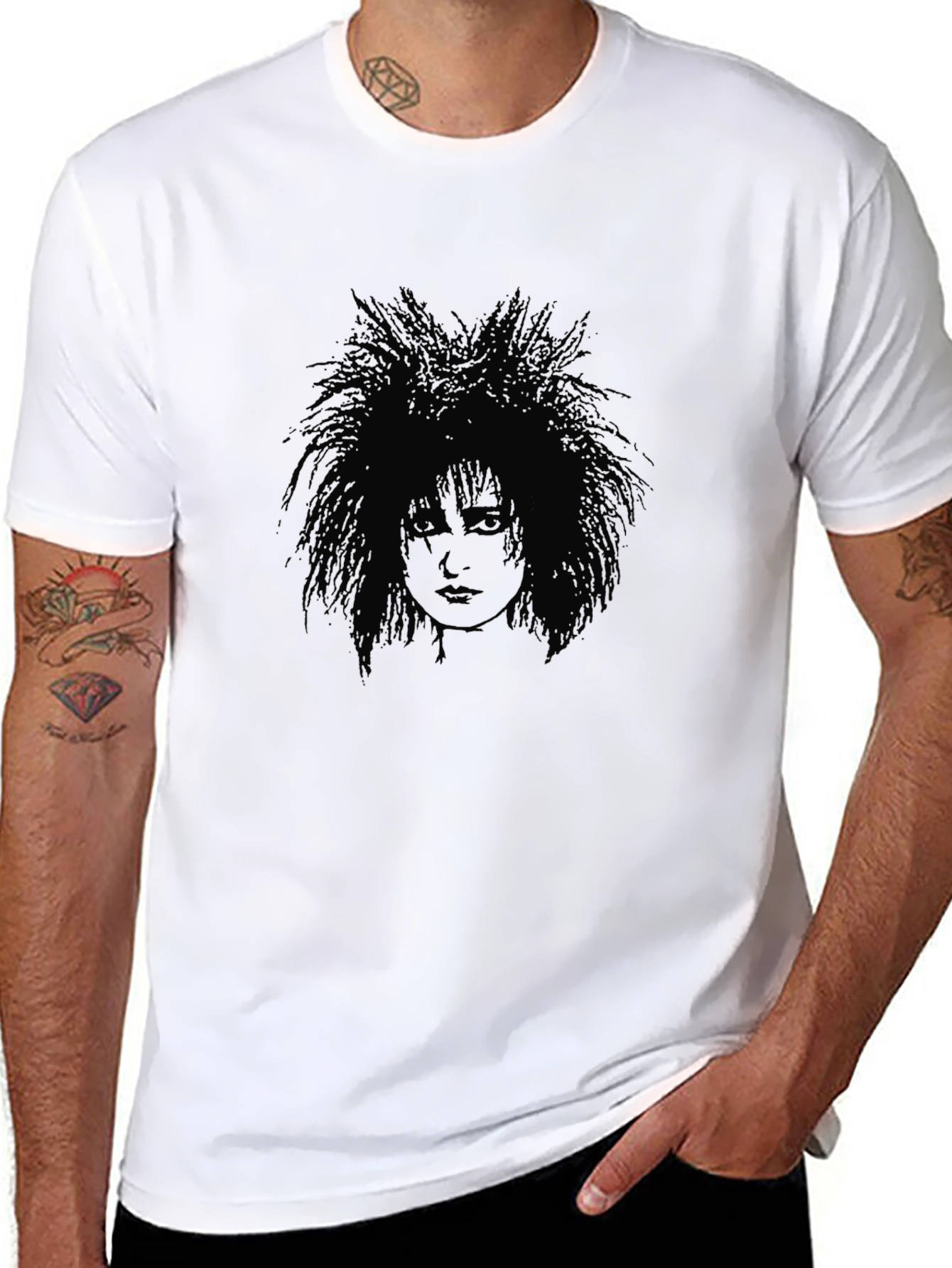 Gothic Portrait Black T-Shirt