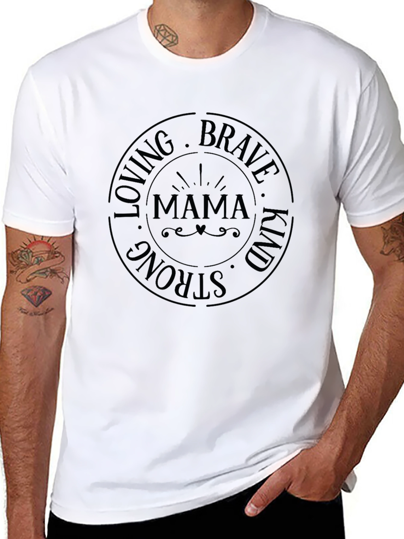 Mama Loving Brave Strong Kind T-Shirt