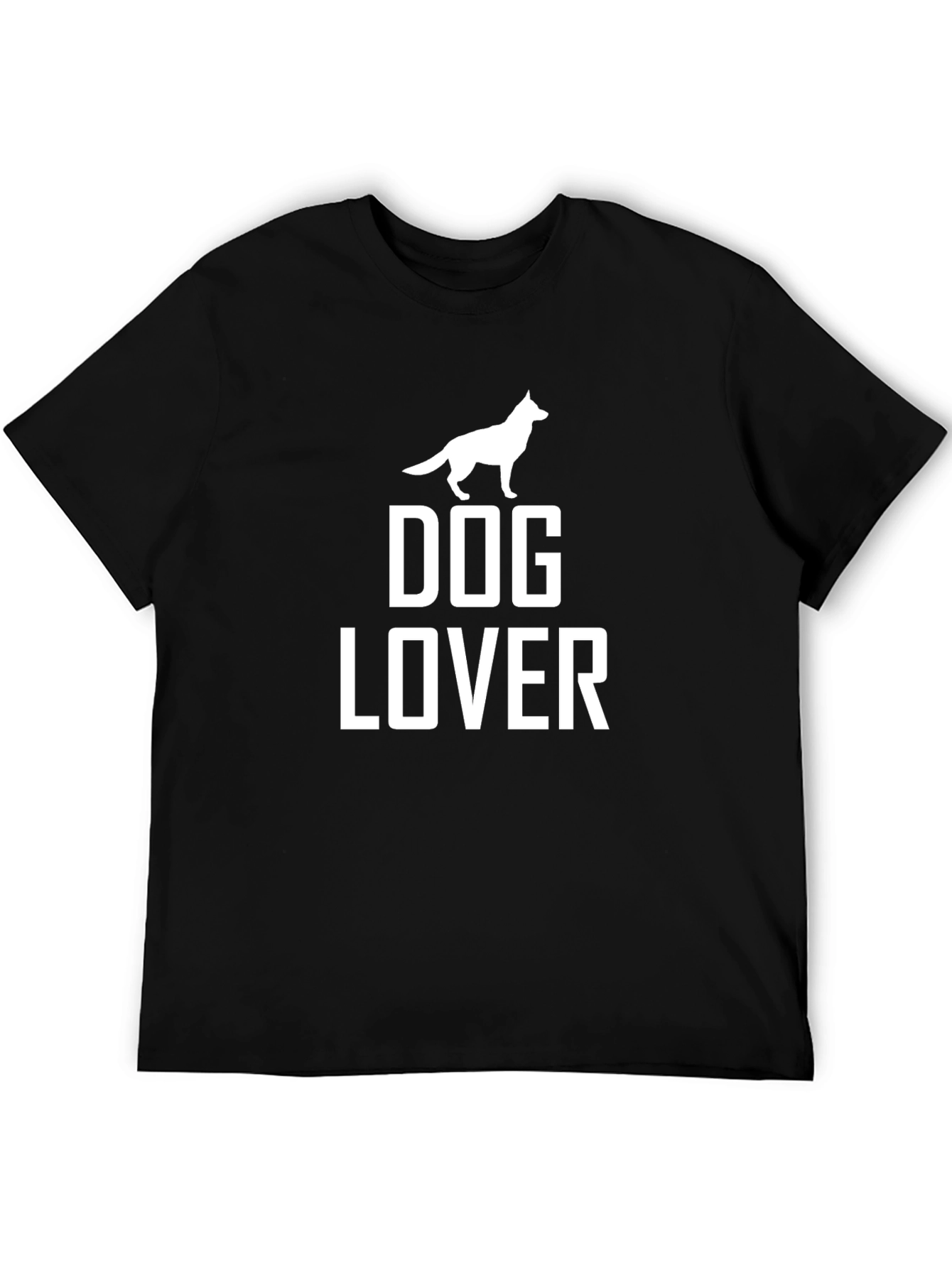 Dog Lover Graphic Tee - Black