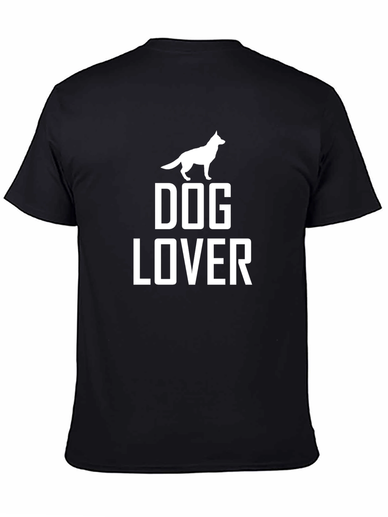 Dog Lover Graphic Tee - Black