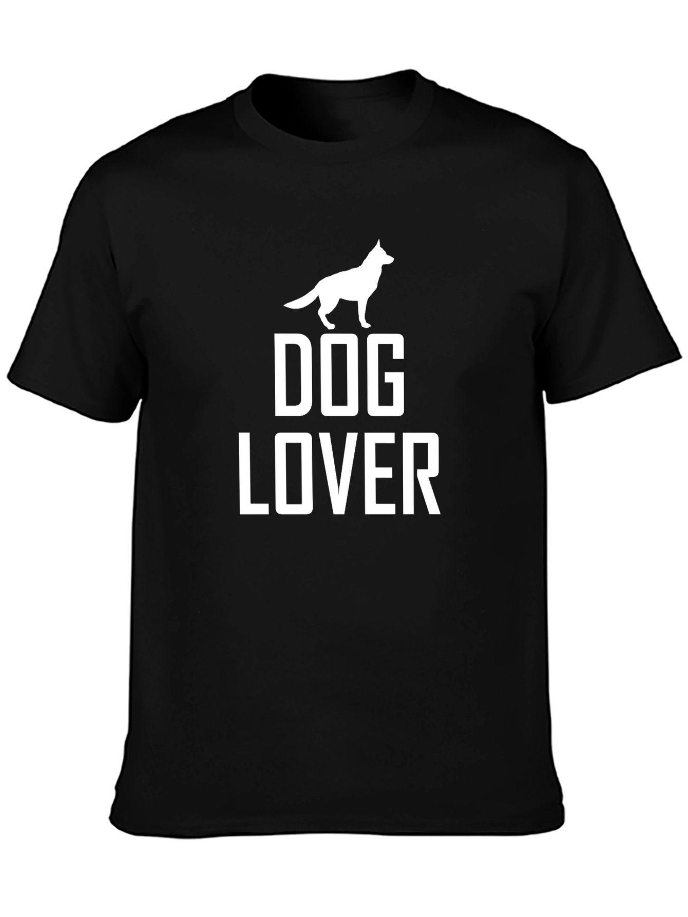 Dog Lover Graphic Tee - Black