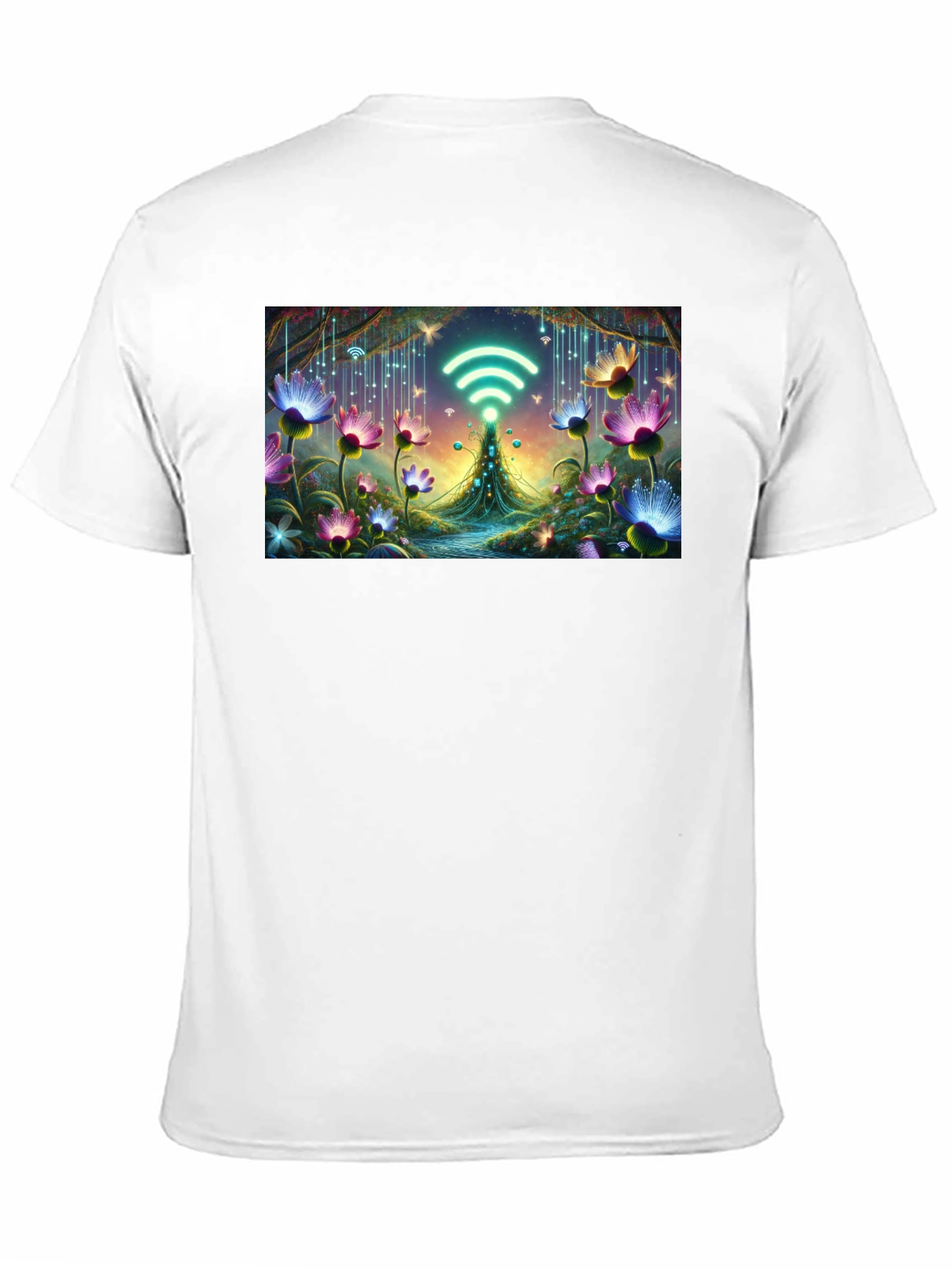 WiFi Fairy Garden Black T-Shirt