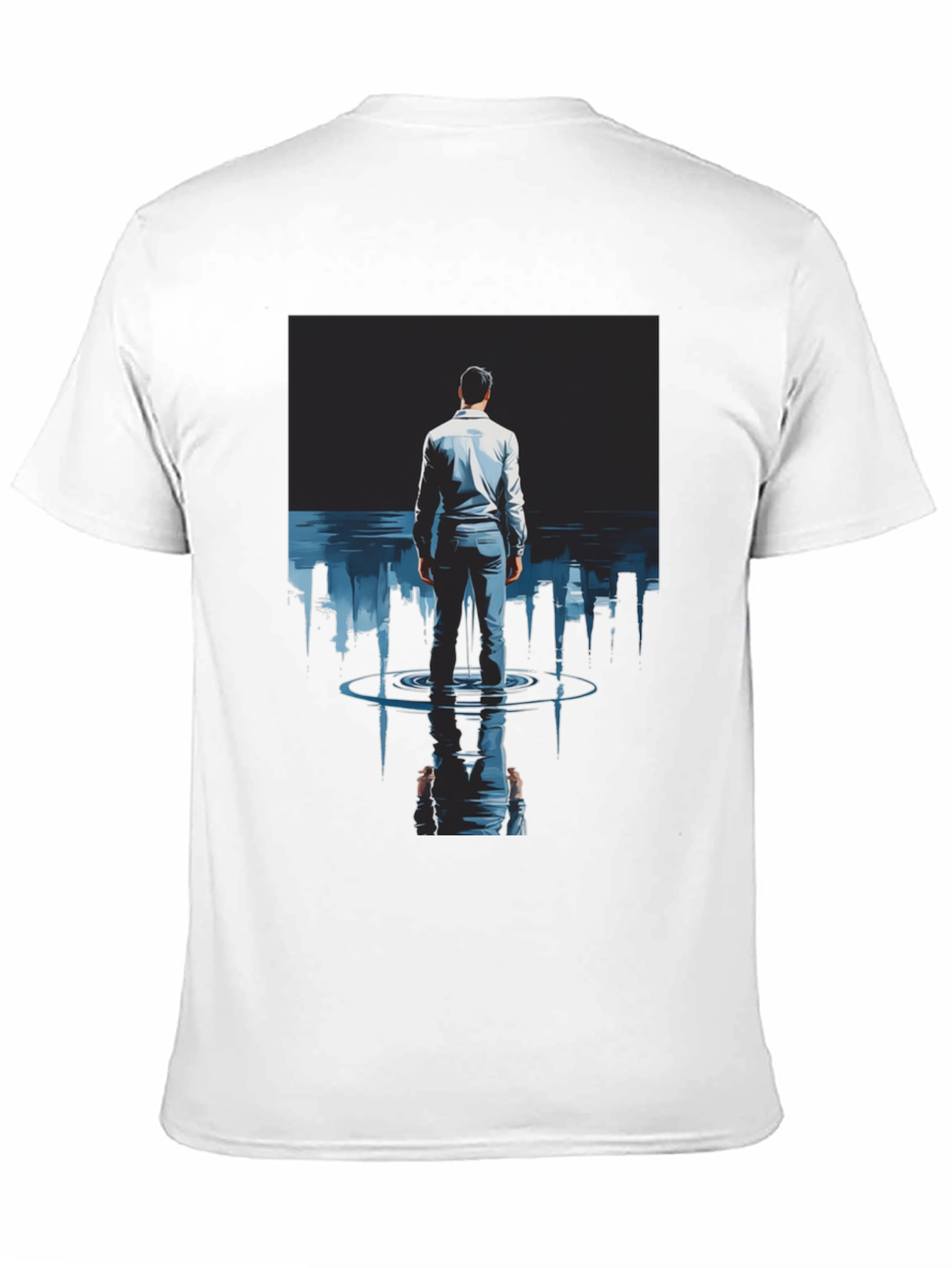 Man in Cityscape T-Shirt