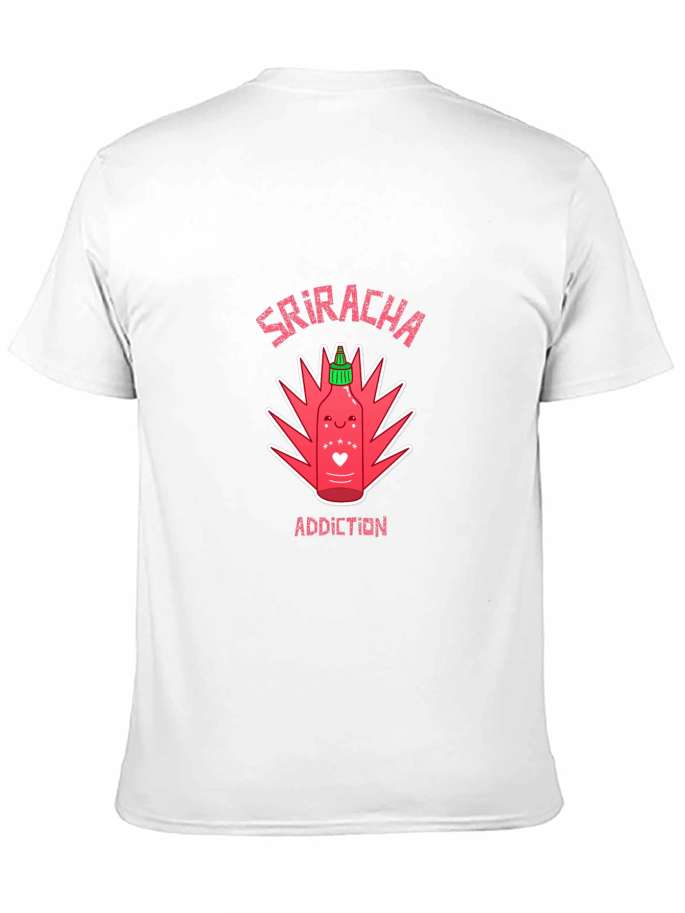 Sriracha Addiction Graphic T-Shirt - Spicy Food Lover Tee