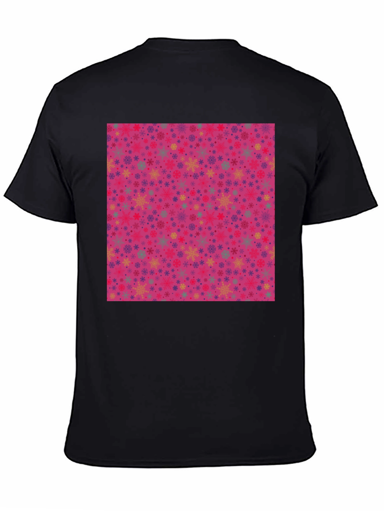 Festive Snowflake Pattern T-Shirt