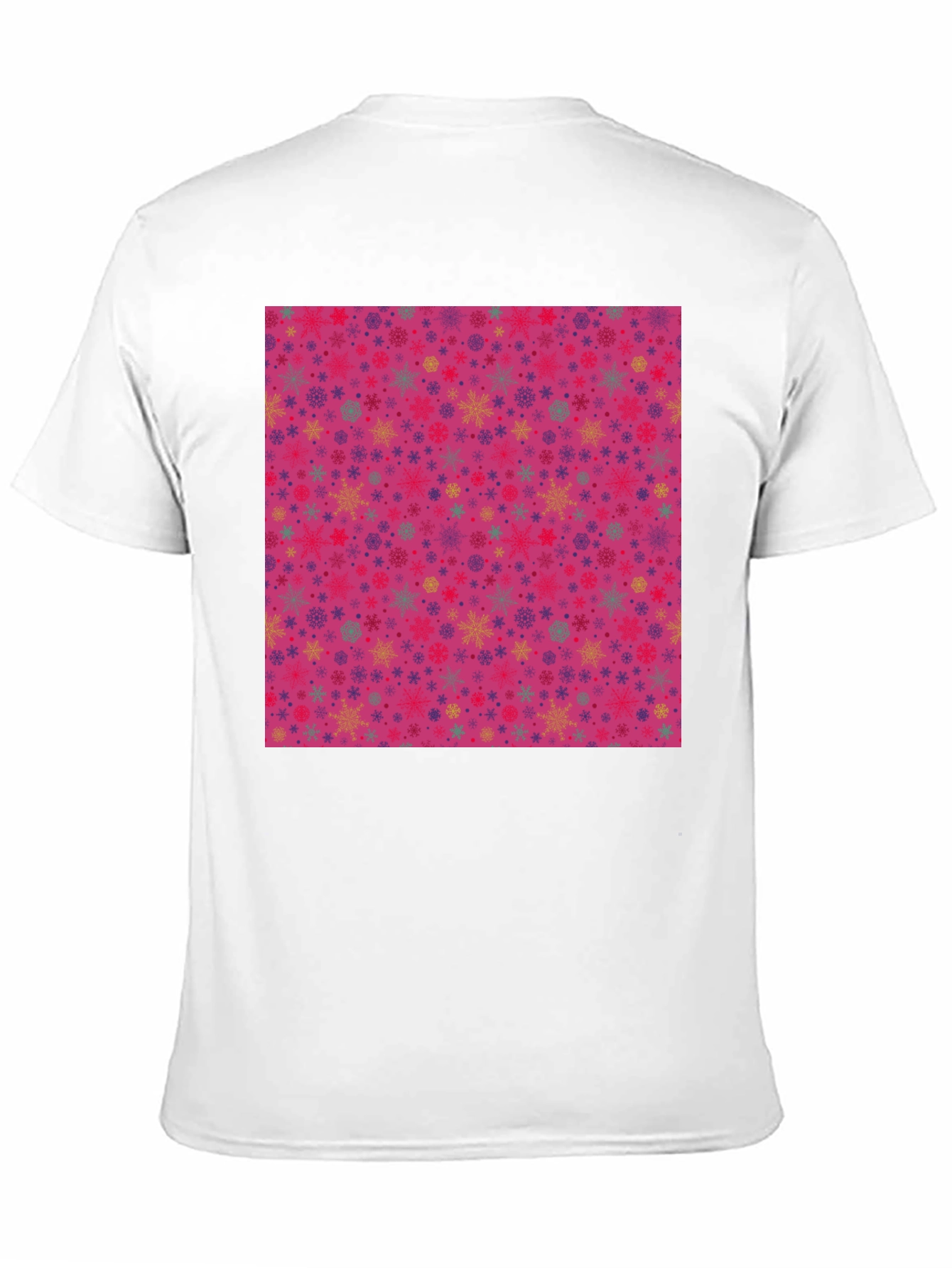 Festive Snowflake Pattern T-Shirt