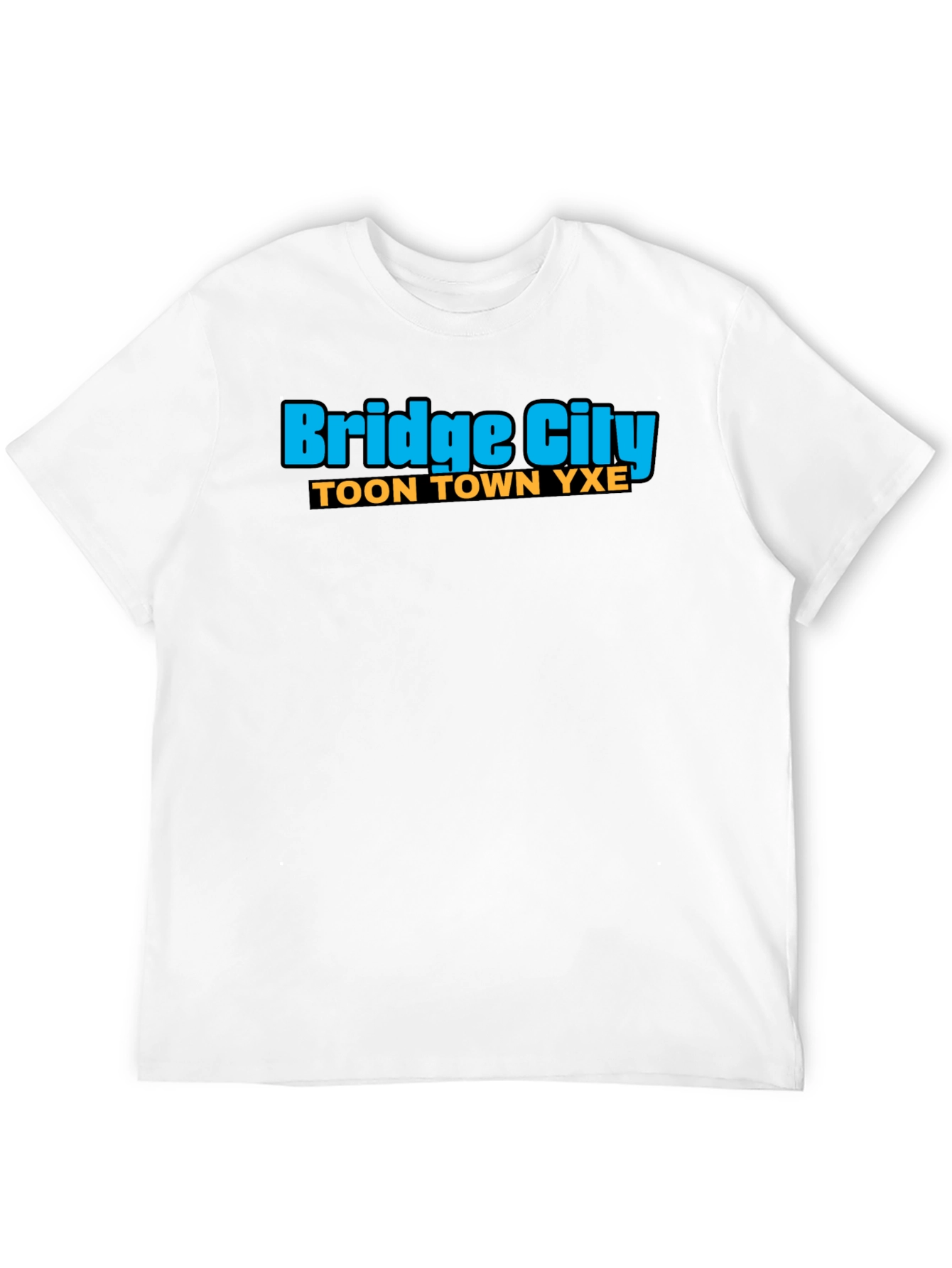 Bridge City Toon Town YXE Black T-Shirt