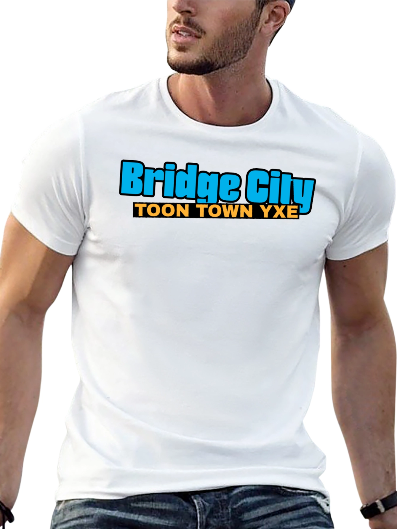 Bridge City Toon Town YXE Black T-Shirt