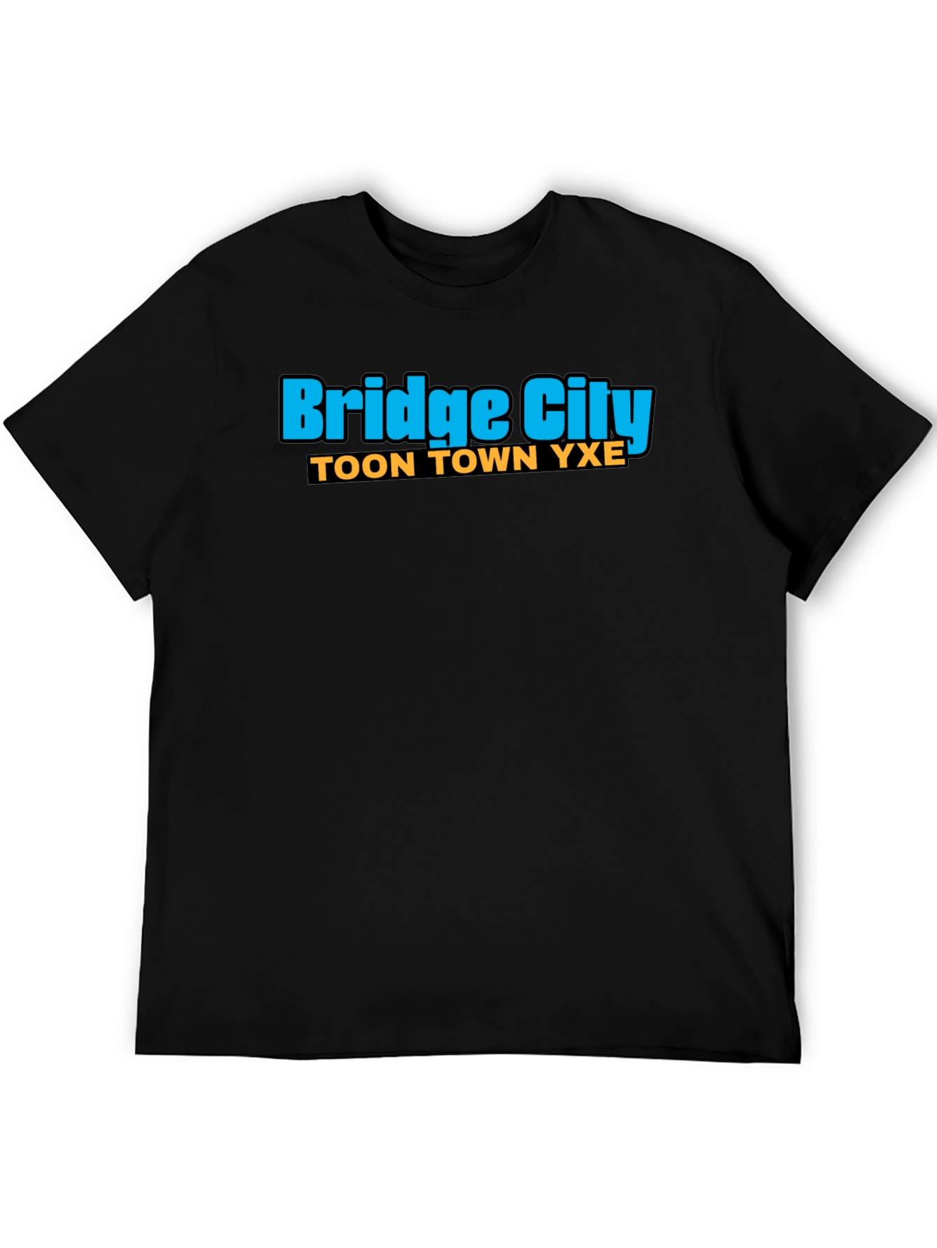 Bridge City Toon Town YXE Black T-Shirt