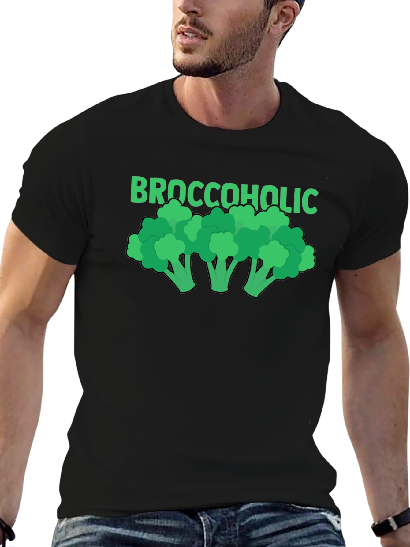 Broccoholic T-Shirt - Funny Vegetarian Tee