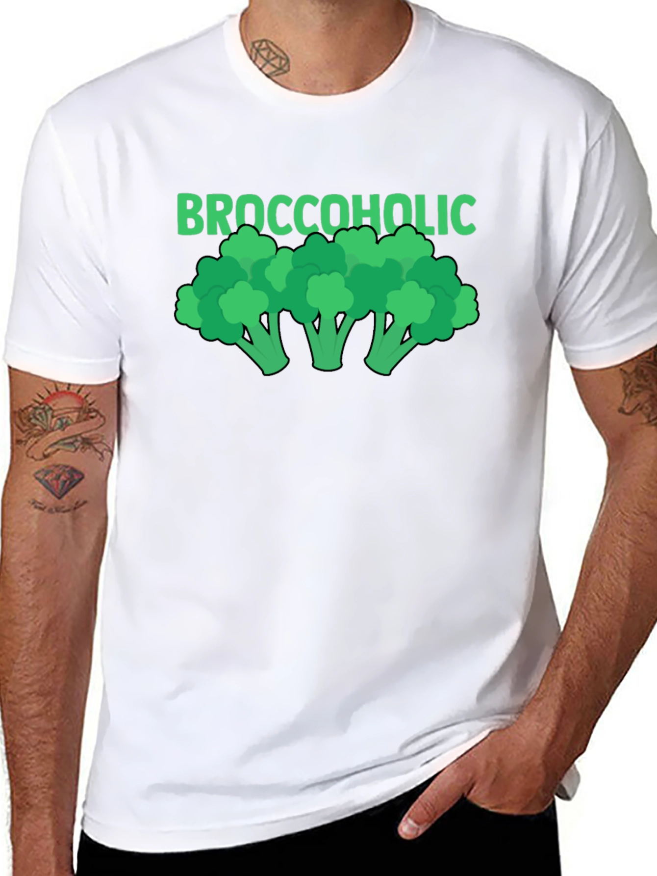 Broccoholic T-Shirt - Funny Vegetarian Tee