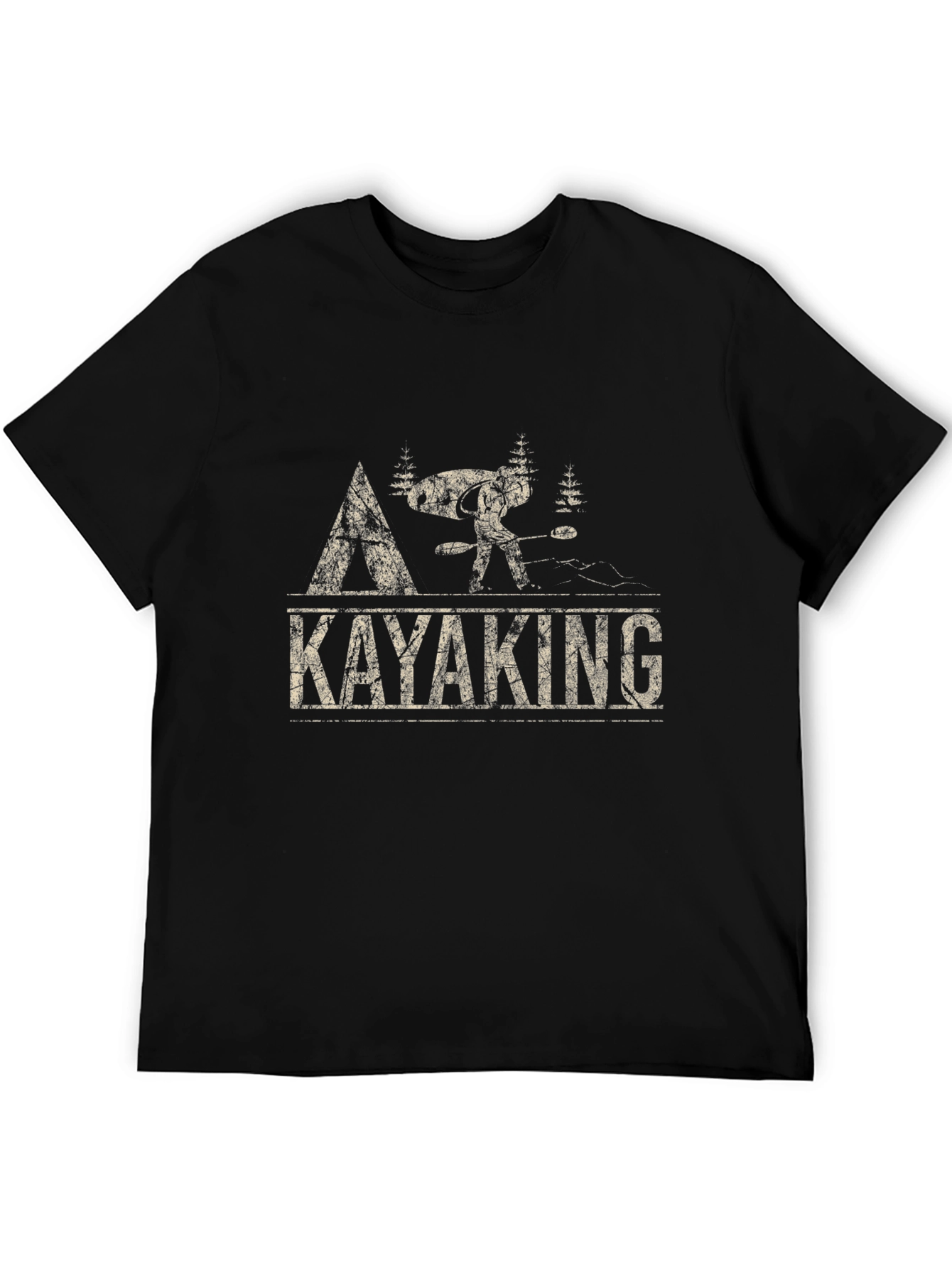 Kayaking Adventure Graphic Tee - Black