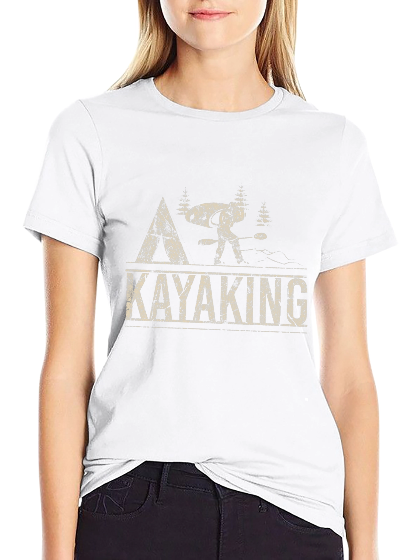 Kayaking Adventure Graphic Tee - Black