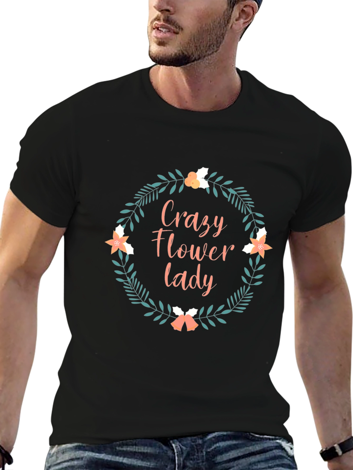 Crazy Flower Lady T-Shirt
