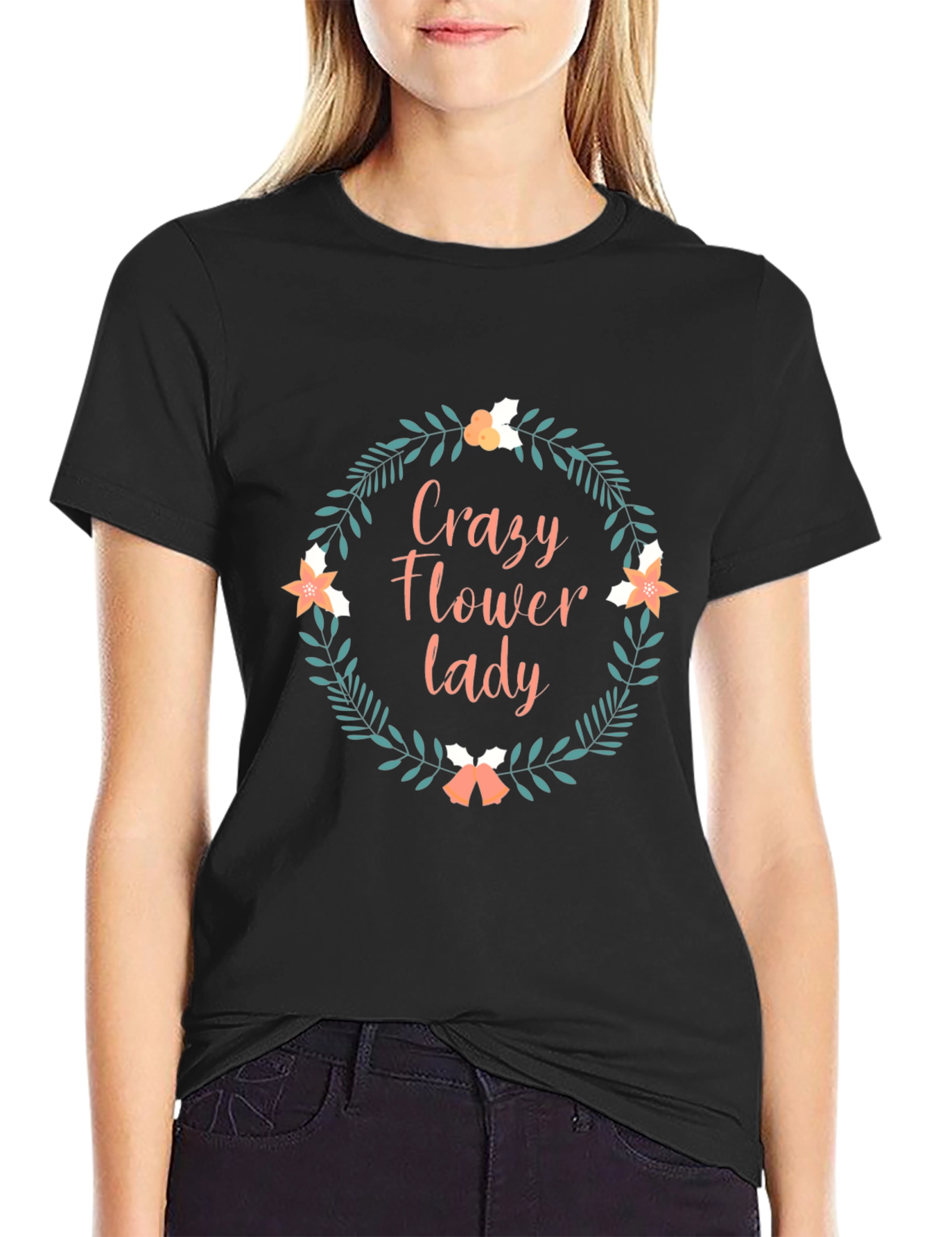 Crazy Flower Lady T-Shirt