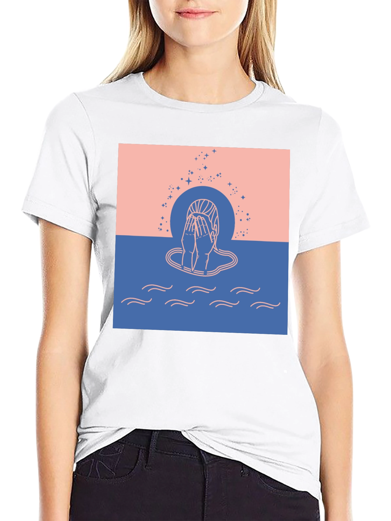 Contemplative Graphic Tee - Unisex Black T-Shirt