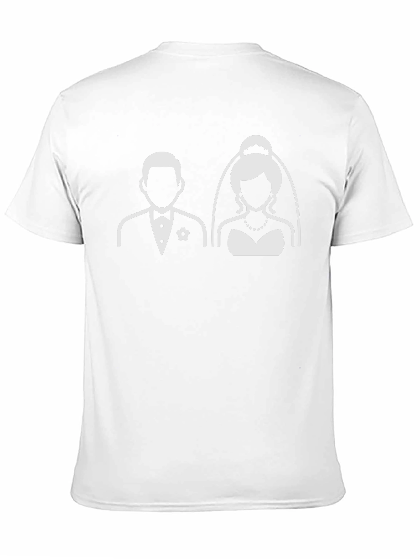 Bride and Groom Graphic Black T-Shirt