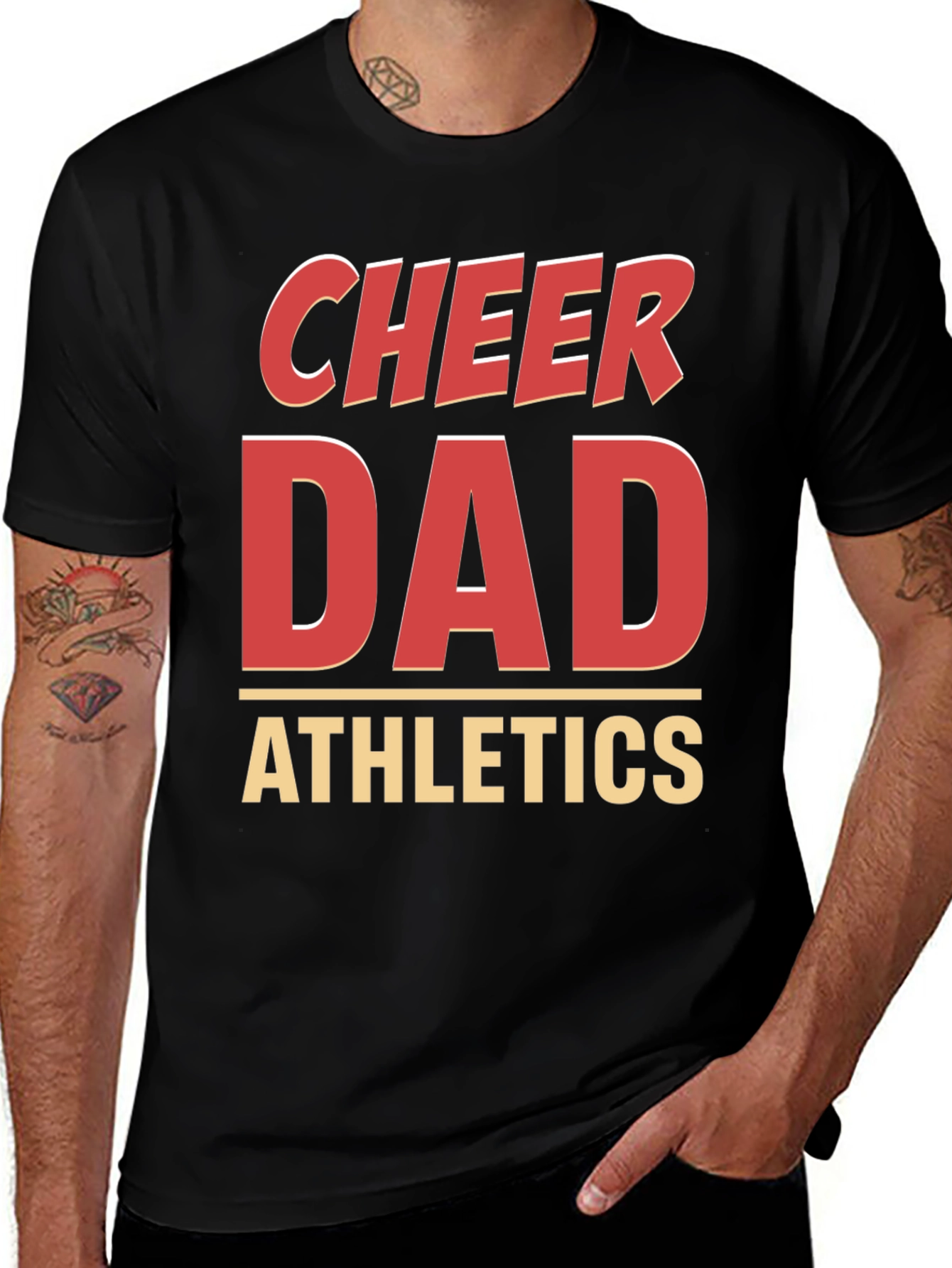 Cheer Dad Athletics Graphic T-Shirt