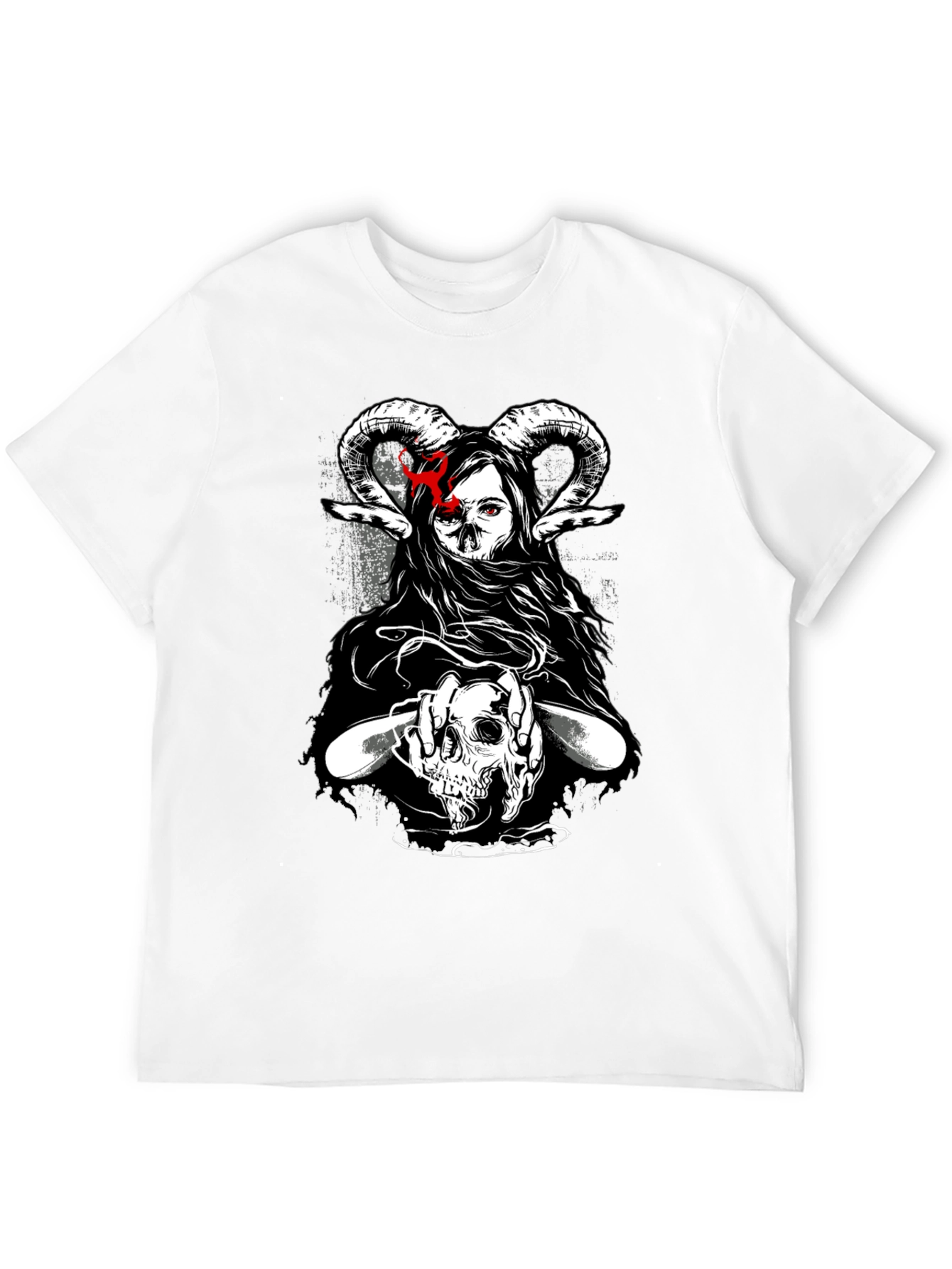 Dark Graphic T-Shirt - Skull & Occult Design