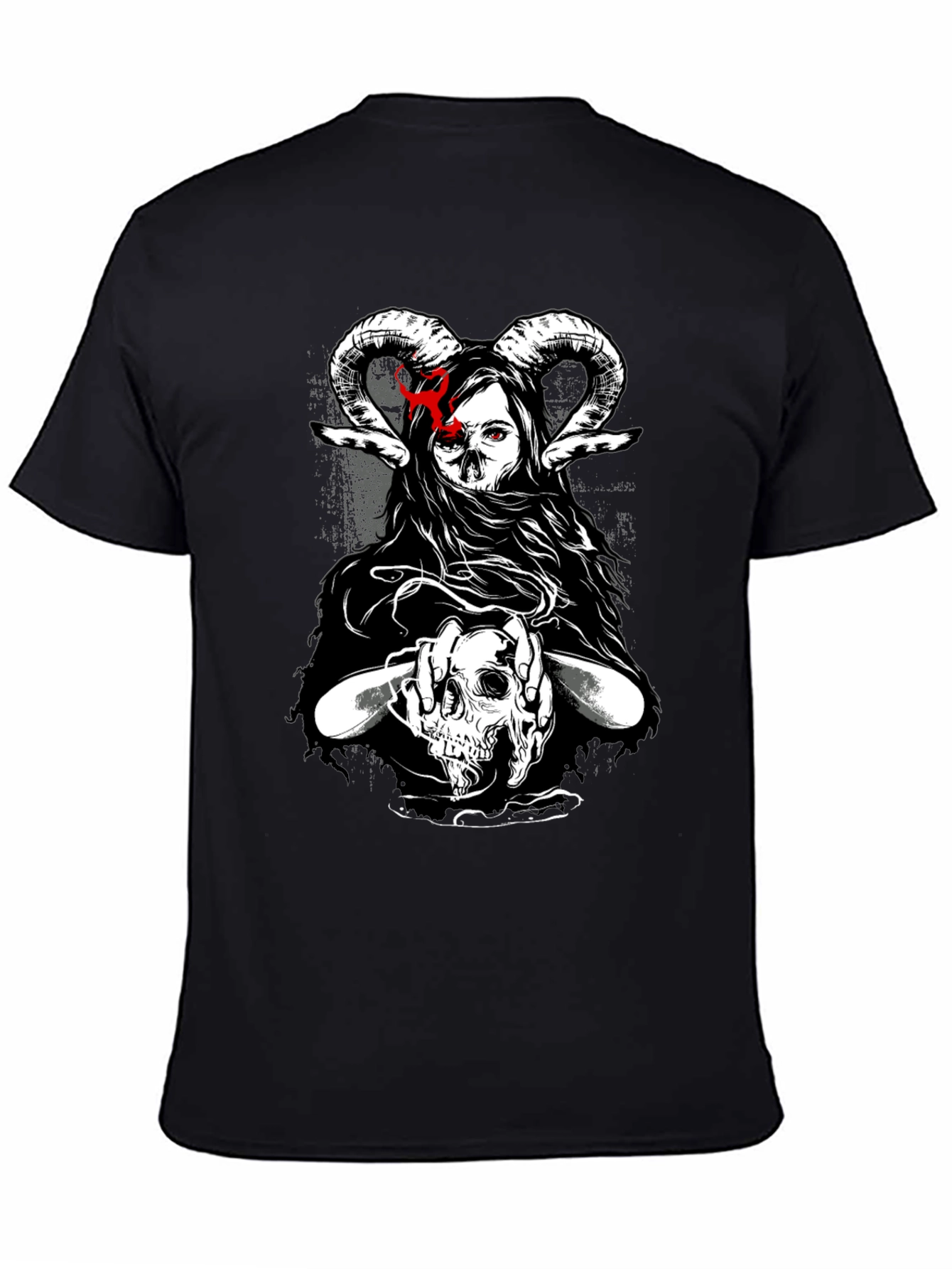 Dark Graphic T-Shirt - Skull & Occult Design