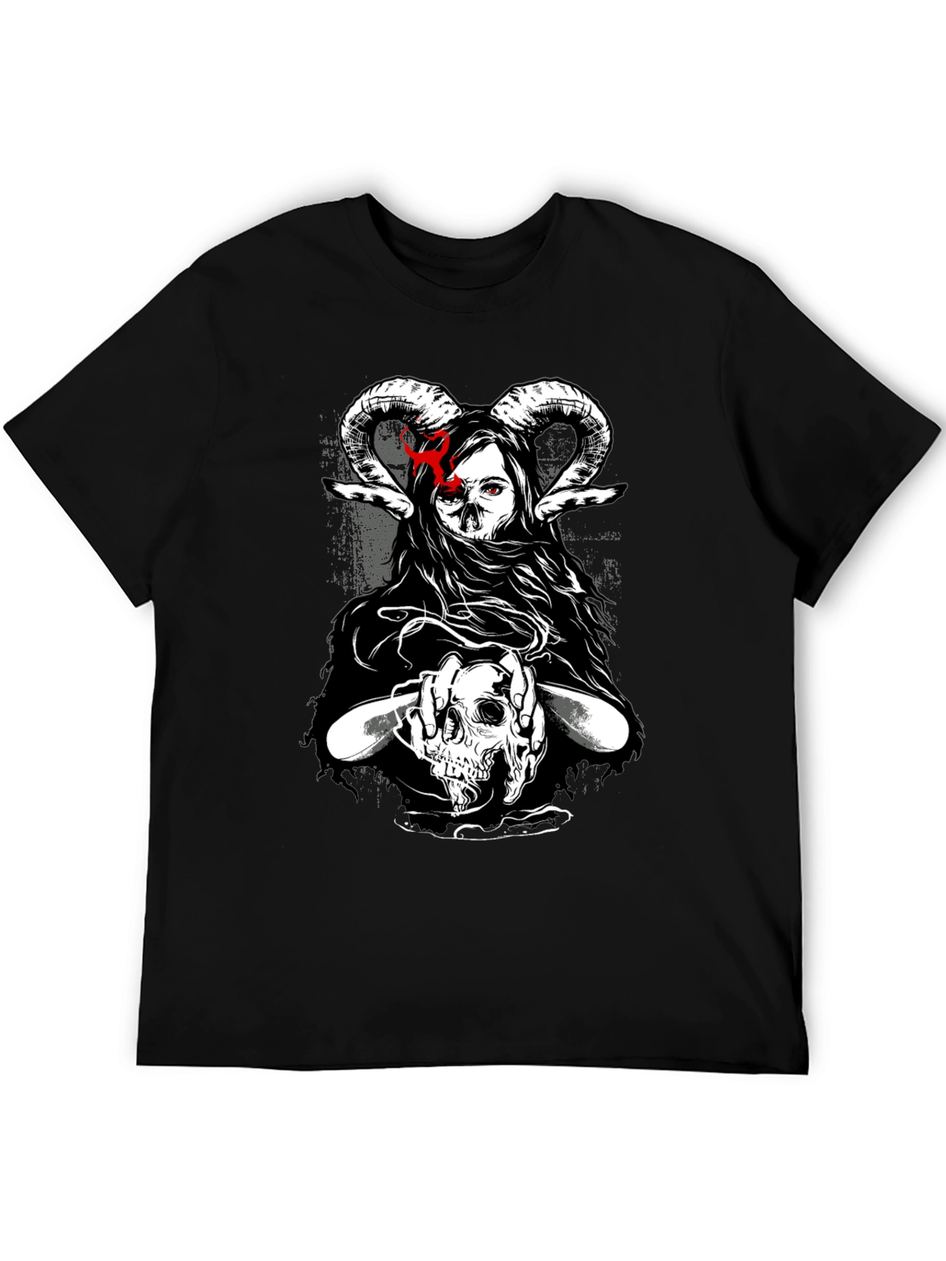 Dark Graphic T-Shirt - Skull & Occult Design
