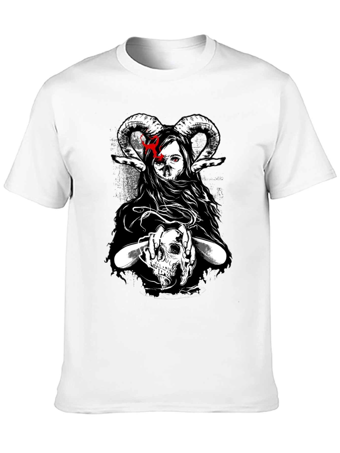 Dark Graphic T-Shirt - Skull & Occult Design