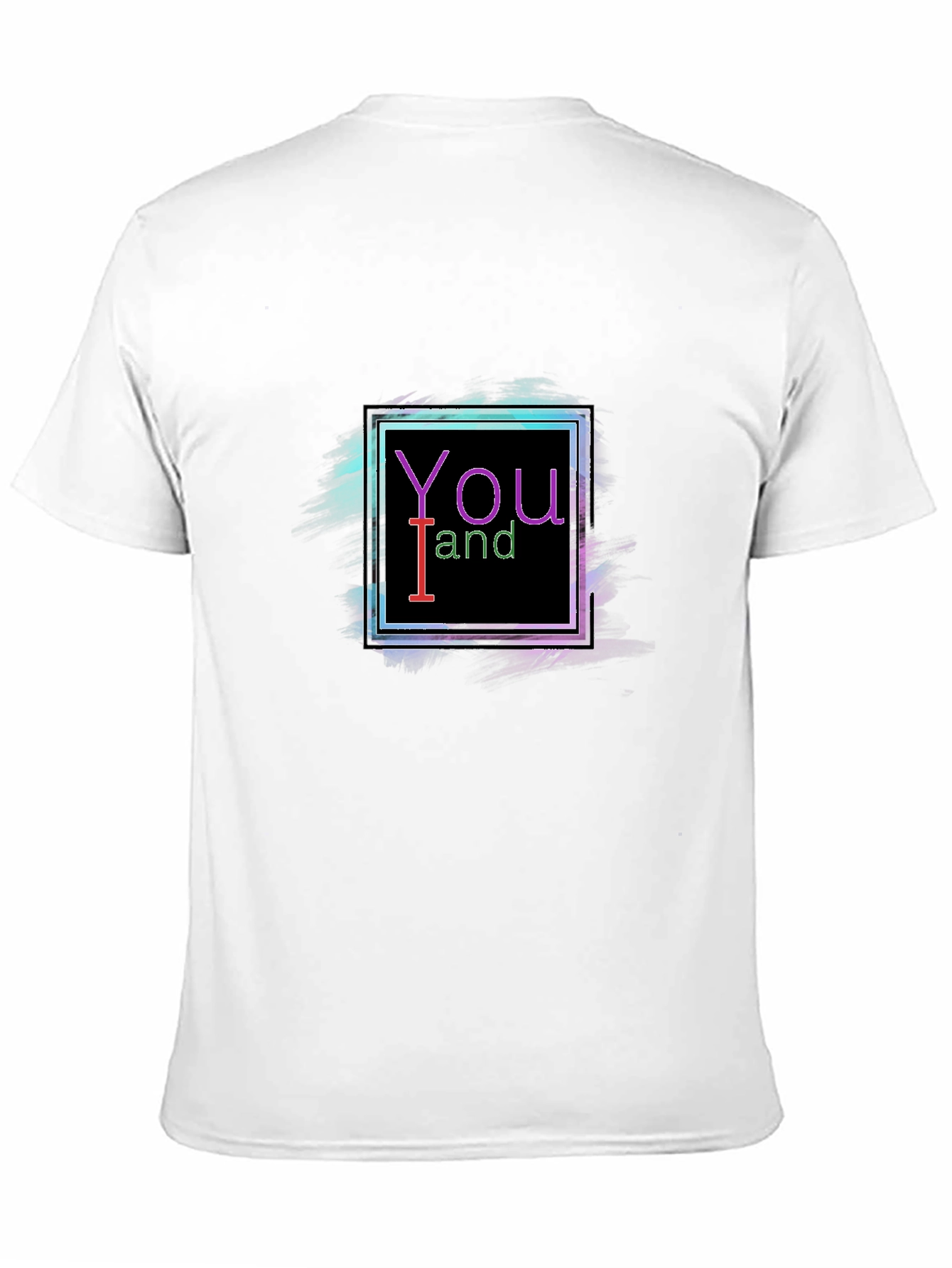 You and I Neon Graphic Black T-Shirt