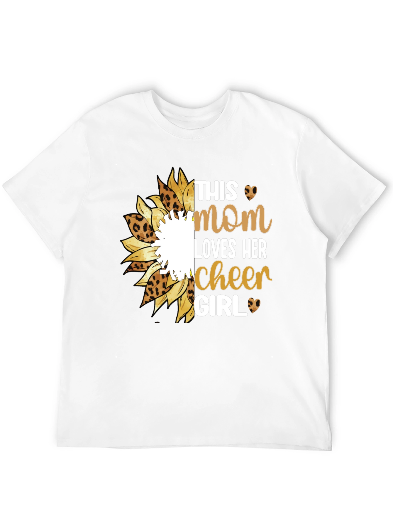 Mom Cheer Girl Graphic T-Shirt