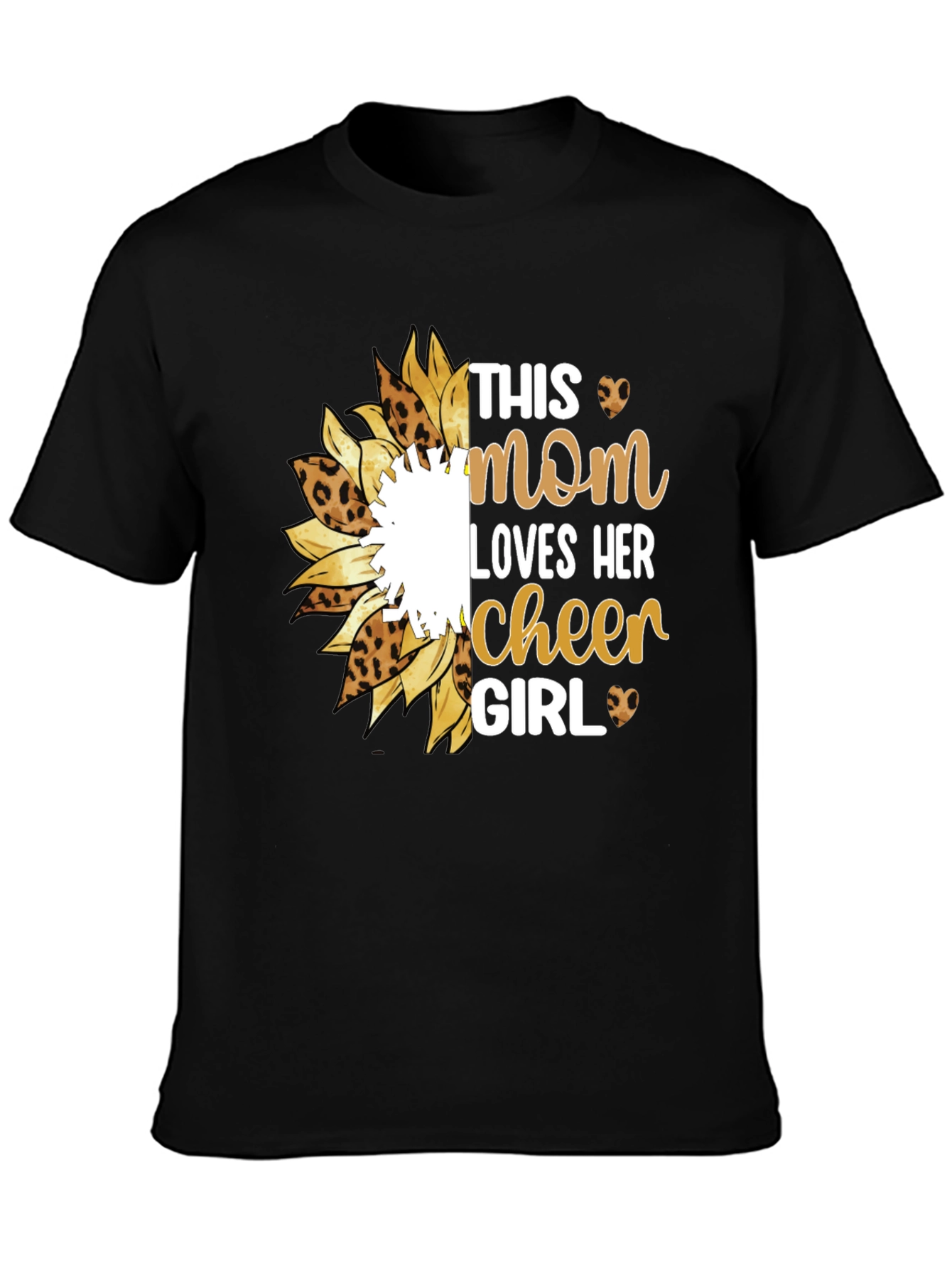 Mom Cheer Girl Graphic T-Shirt