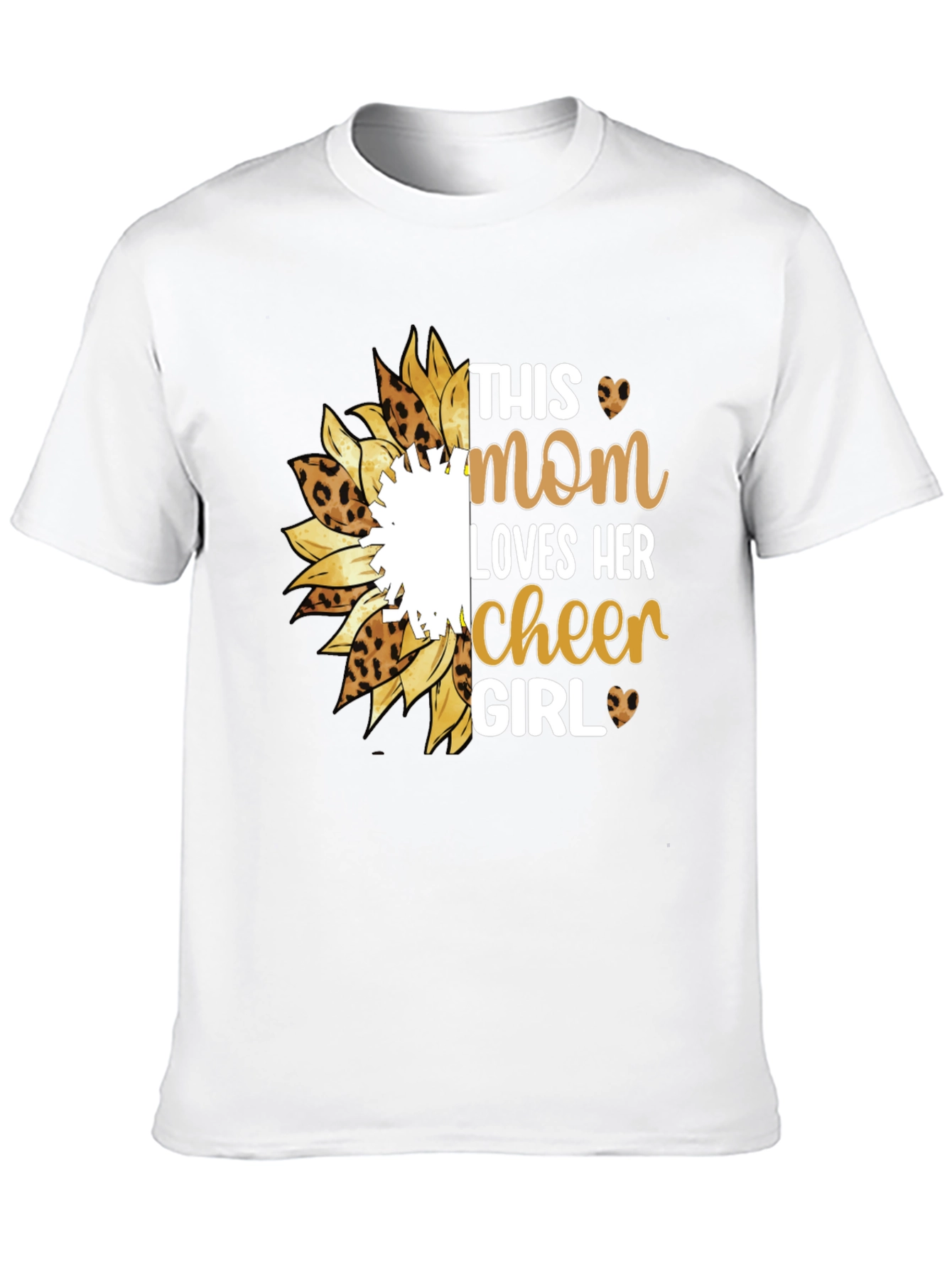 Mom Cheer Girl Graphic T-Shirt