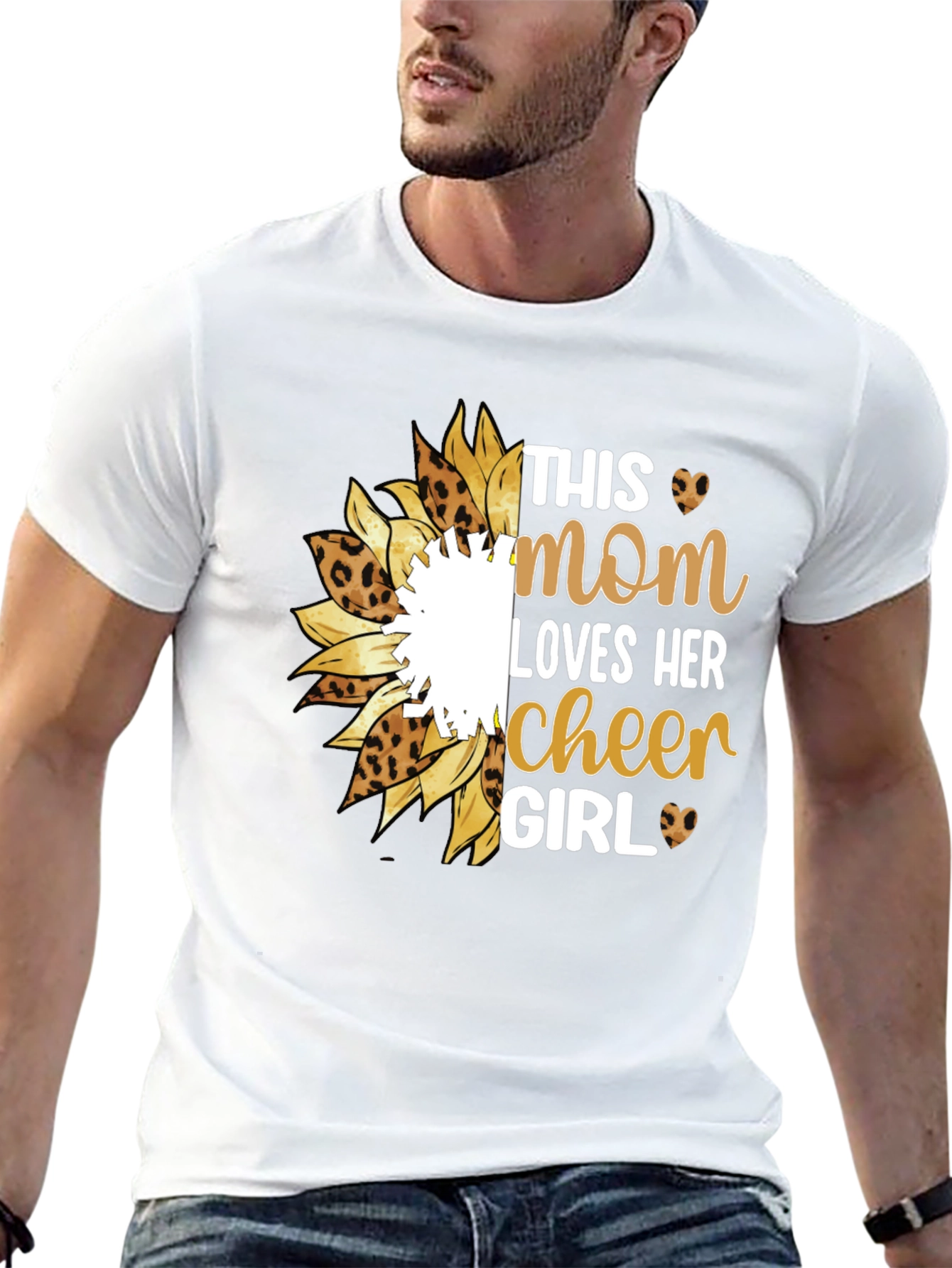 Mom Cheer Girl Graphic T-Shirt