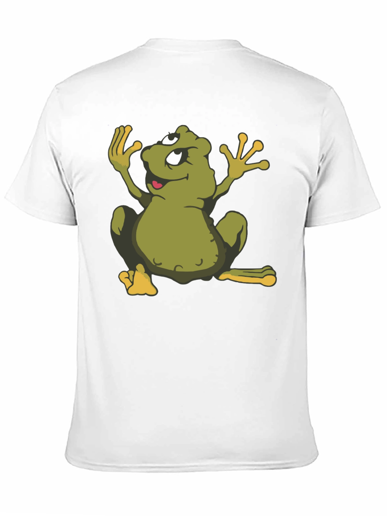 Cartoon Frog Black T-Shirt - Funky Graphic Tee
