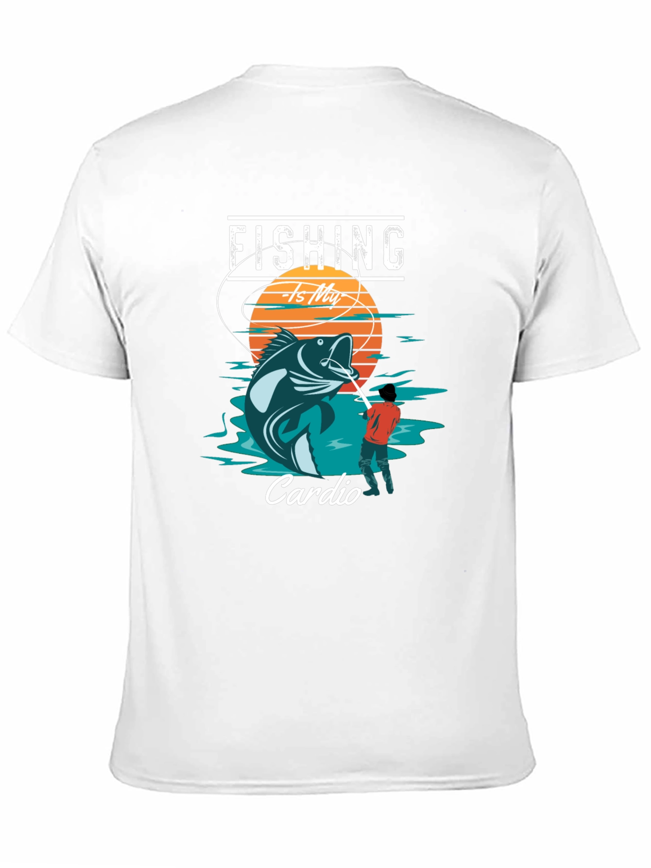Fishing Is My Cardio Graphic T-Shirt