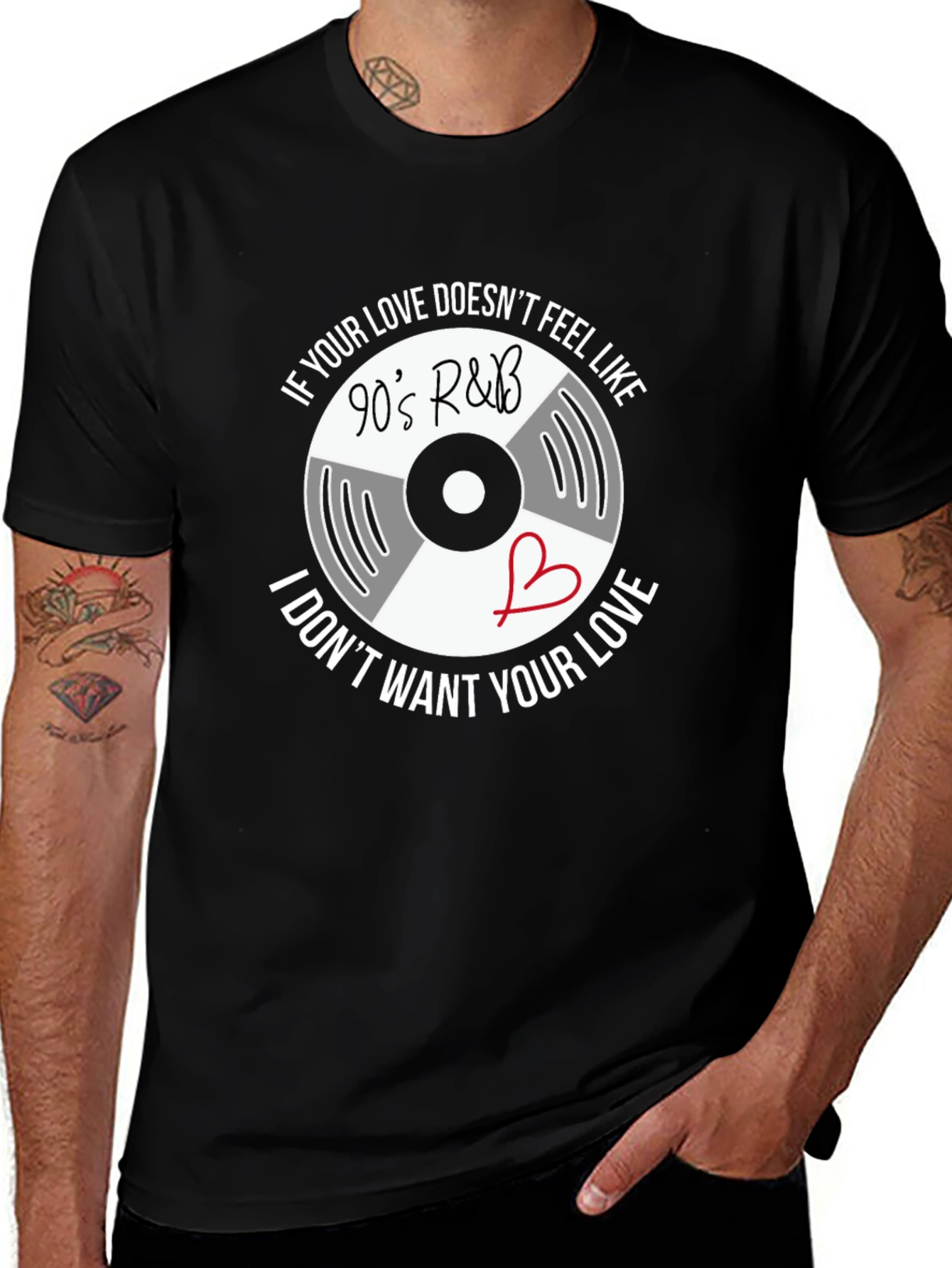 90s R&B Vinyl Graphic T-Shirt
