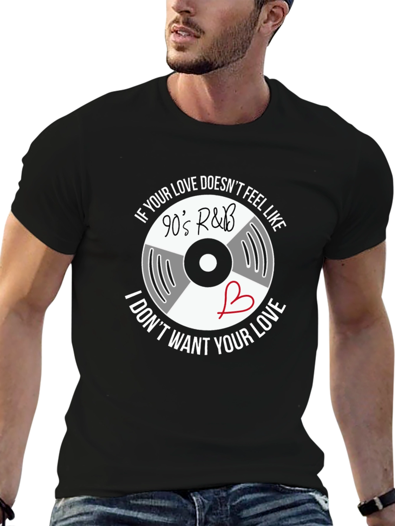 90s R&B Vinyl Graphic T-Shirt
