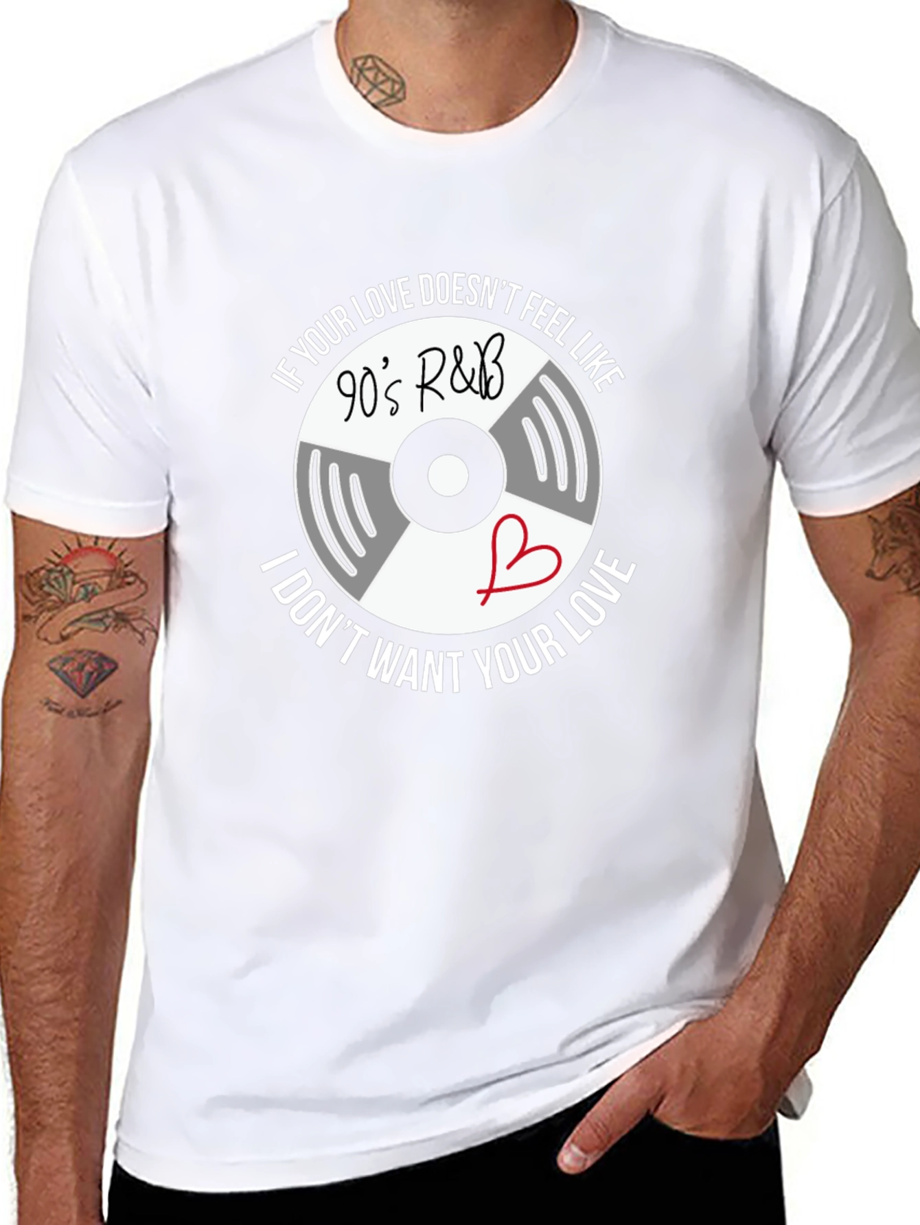 90s R&B Vinyl Graphic T-Shirt