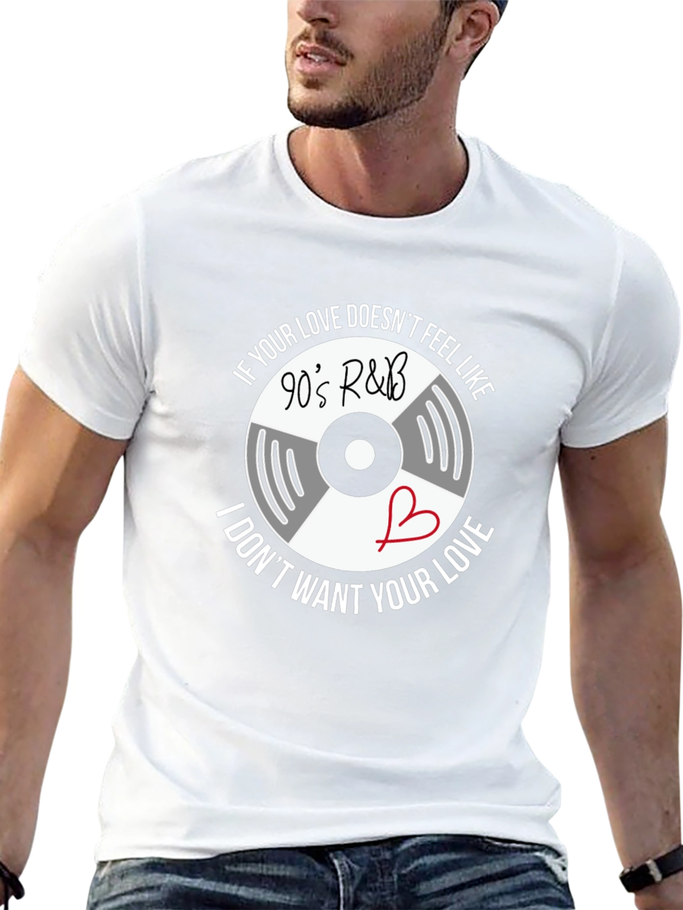 90s R&B Vinyl Graphic T-Shirt