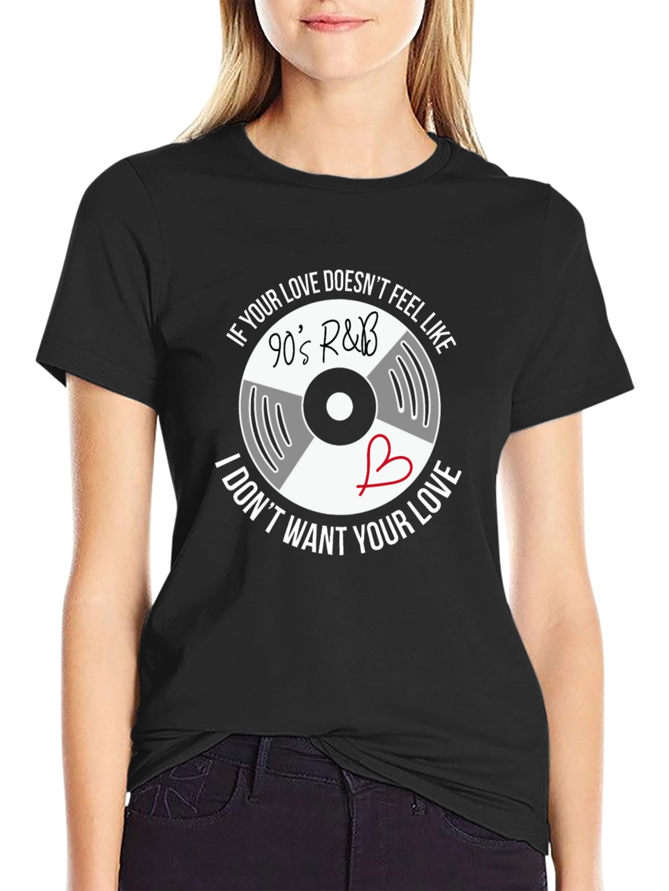 90s R&B Vinyl Graphic T-Shirt