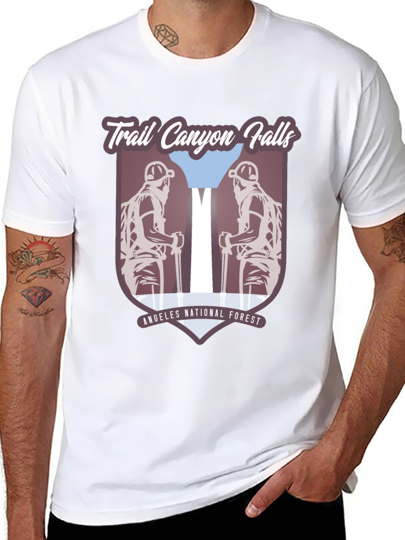 Trail Canyon Falls T-Shirt - Angeles National Forest
