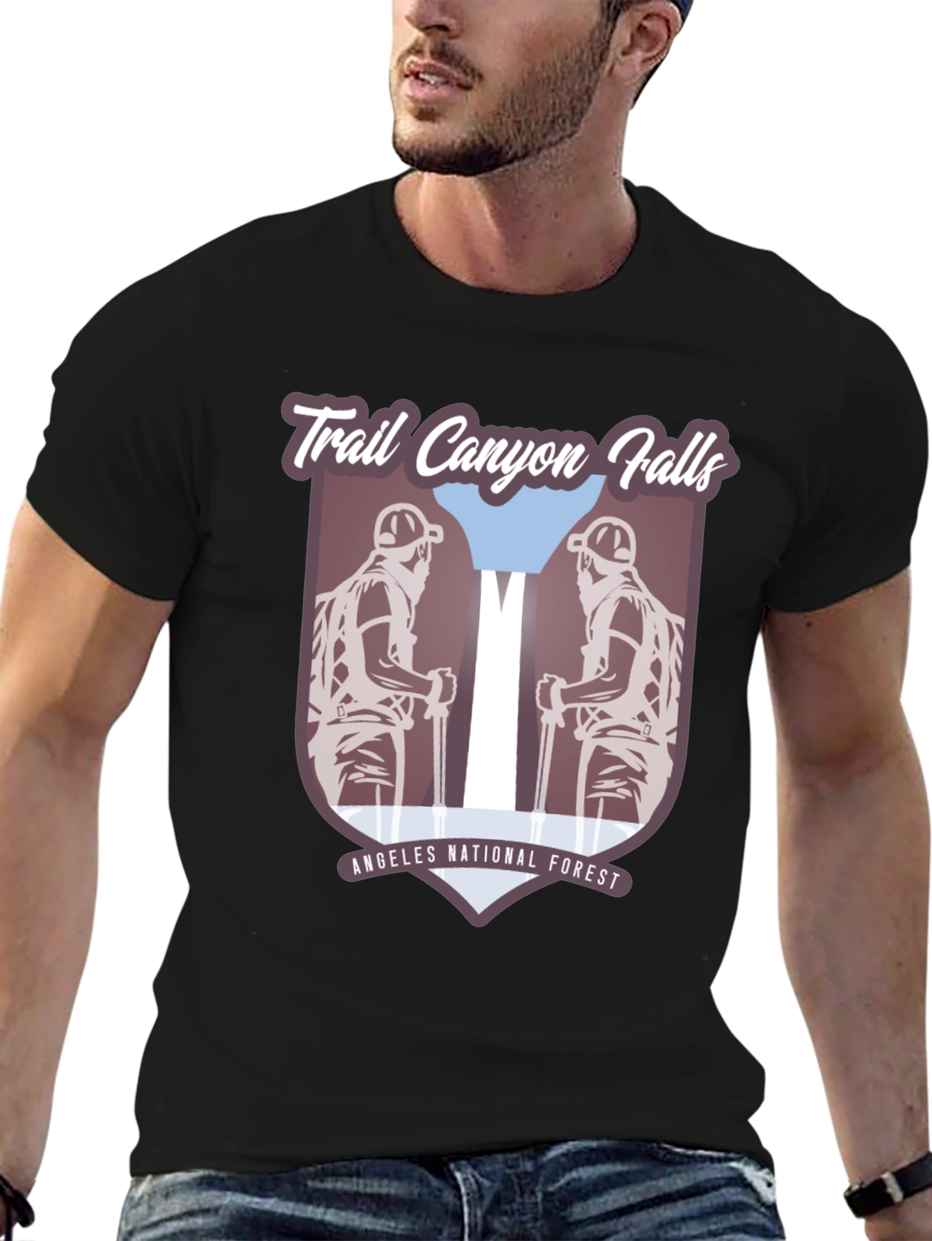 Trail Canyon Falls T-Shirt - Angeles National Forest