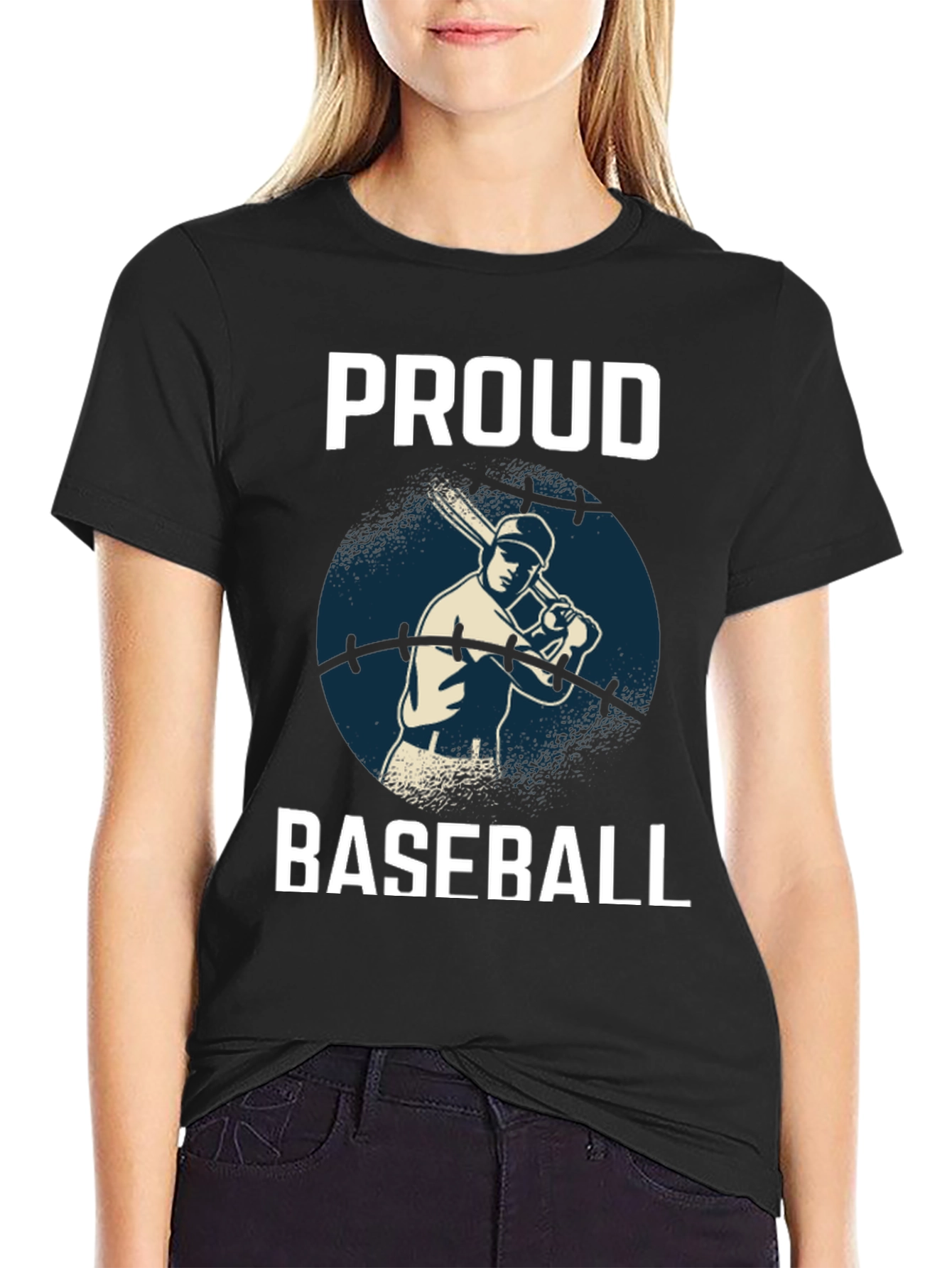 Proud Baseball Player Graphic T-Shirt