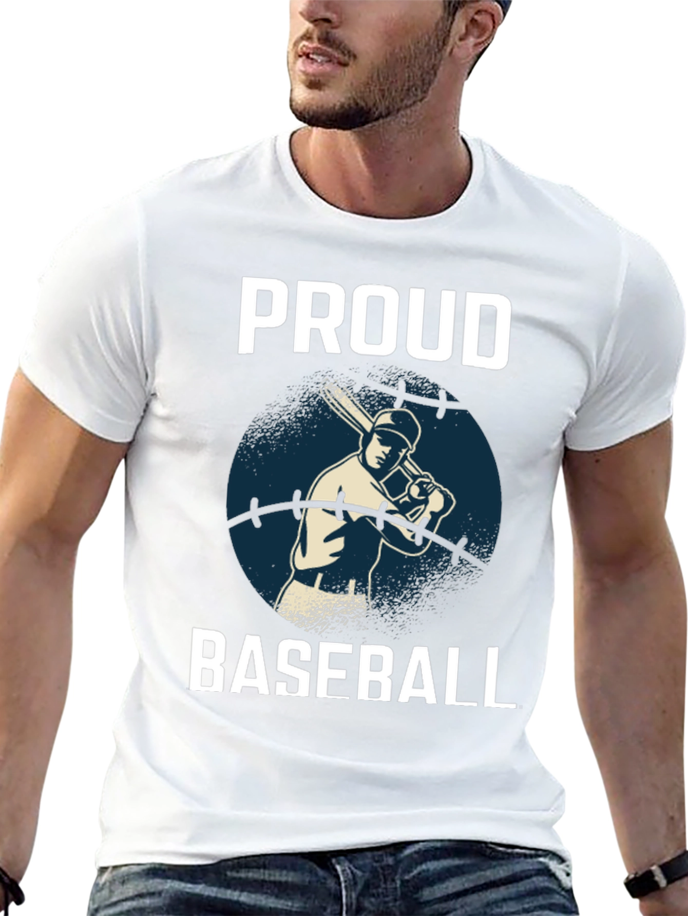 Proud Baseball Player Graphic T-Shirt