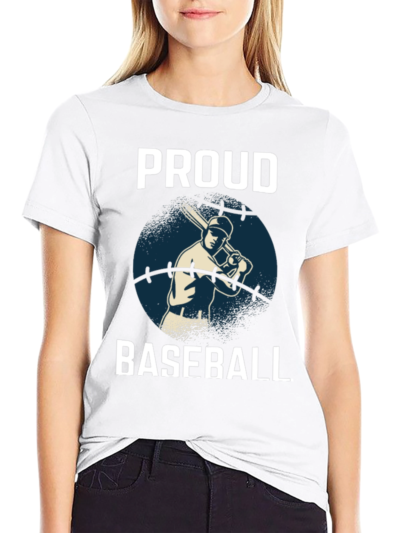 Proud Baseball Player Graphic T-Shirt